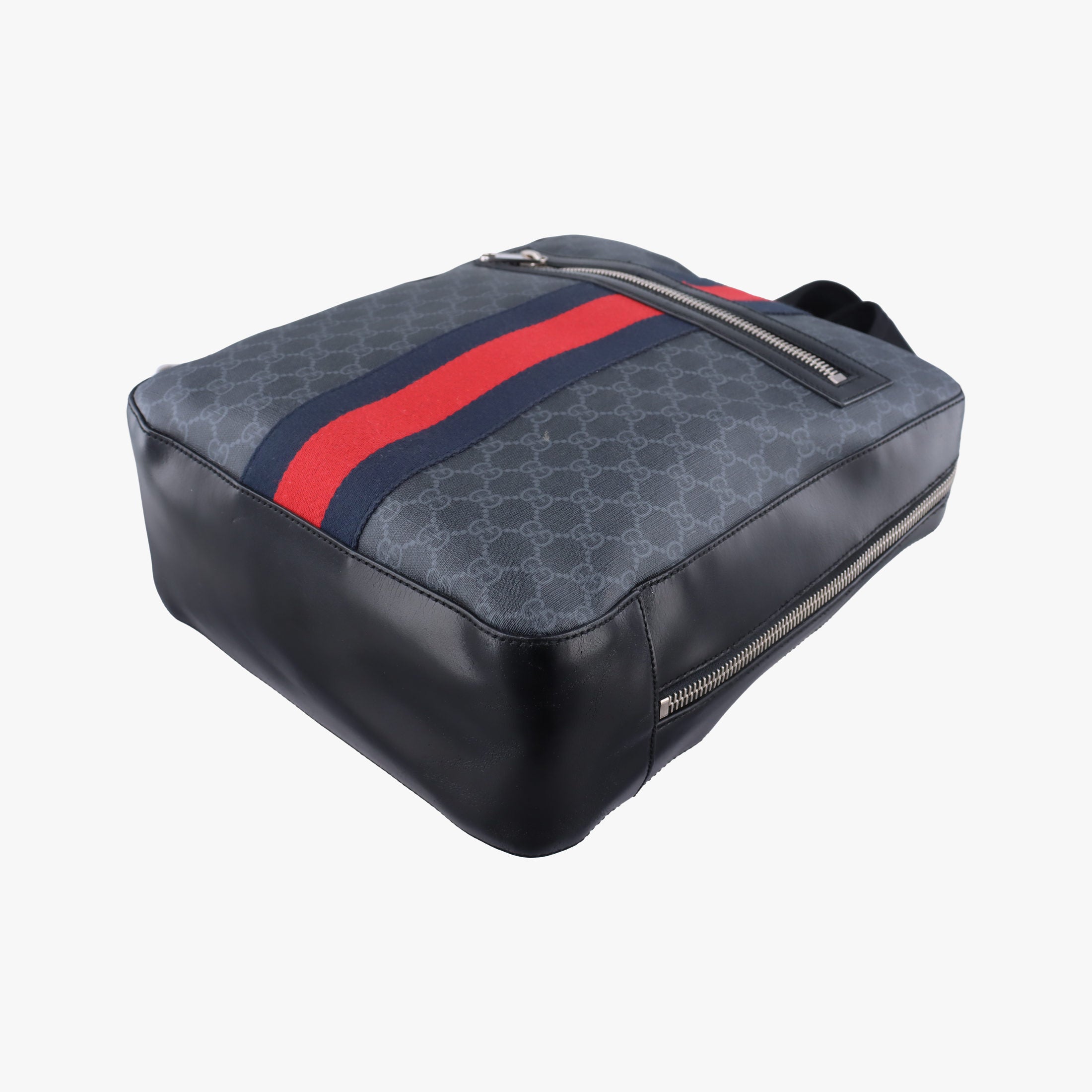GG Supreme Black PVC coated canvas x Leather 478324 E022330433GGスプリーム ブラック PVCコーティングキャンバス x レザー 478324 E022330433