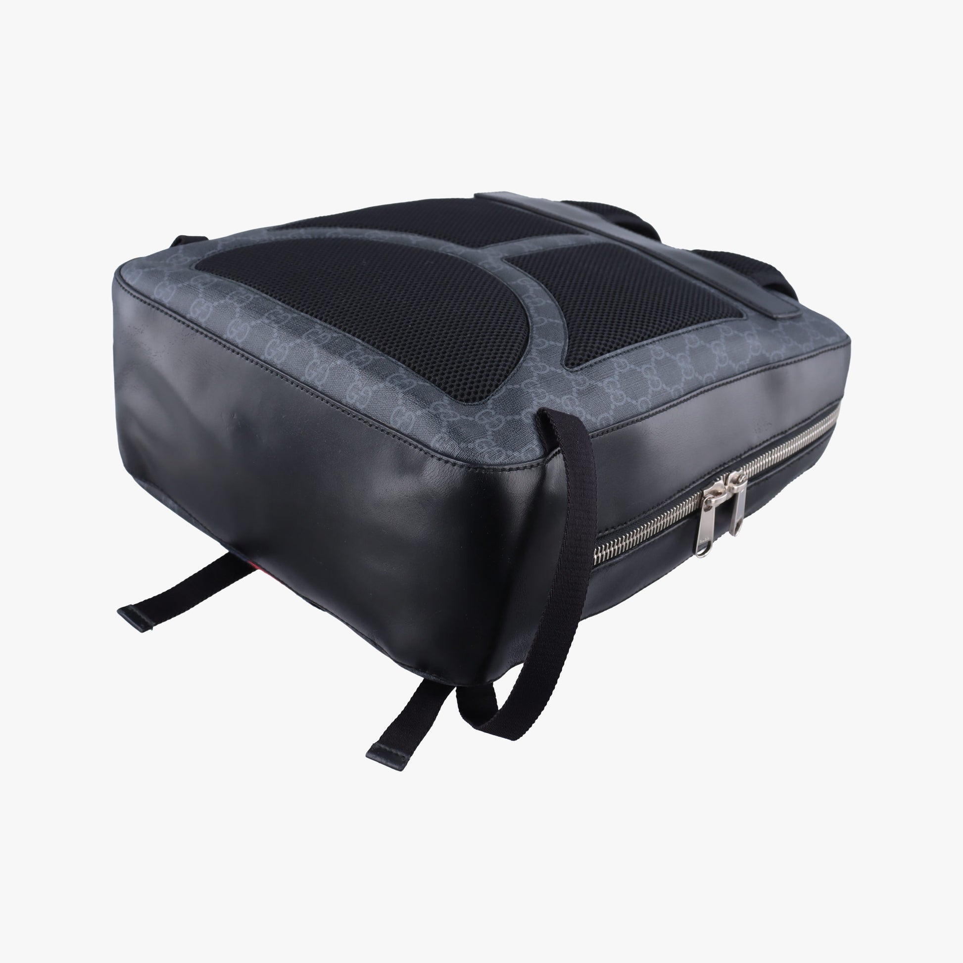 GG Supreme Black PVC coated canvas x Leather 478324 E022330433GGスプリーム ブラック PVCコーティングキャンバス x レザー 478324 E022330433