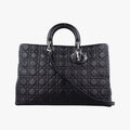 Lady Dior Black lambskin 16-MA-0049レディディオール ブラック ラムスキン 16-MA-0049