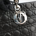 Lady Dior Black lambskin 16-MA-0049レディディオール ブラック ラムスキン 16-MA-0049