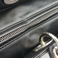 Lady Dior Black lambskin 16-MA-0049レディディオール ブラック ラムスキン 16-MA-0049