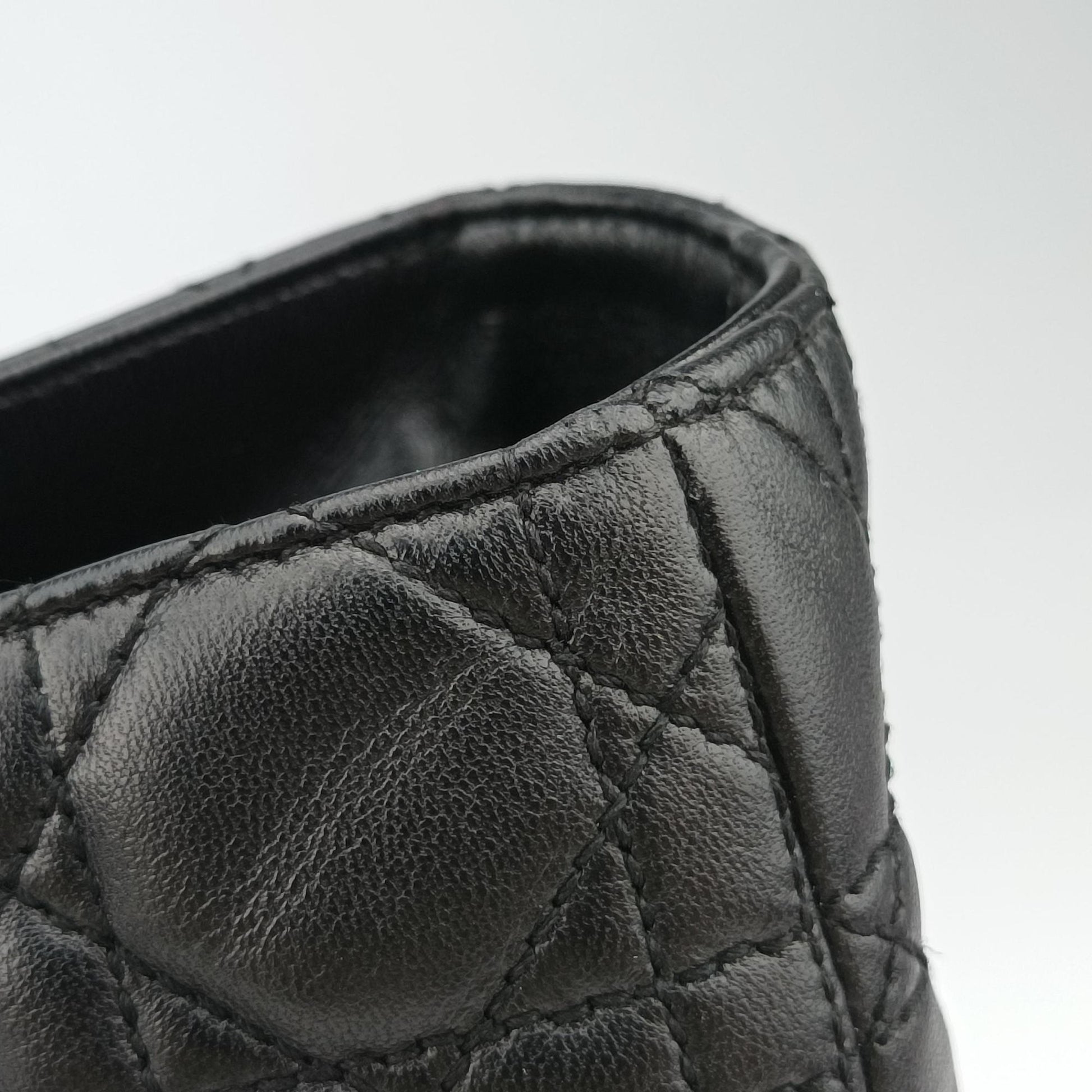 Lady Dior Black lambskin 16-MA-0049レディディオール ブラック ラムスキン 16-MA-0049