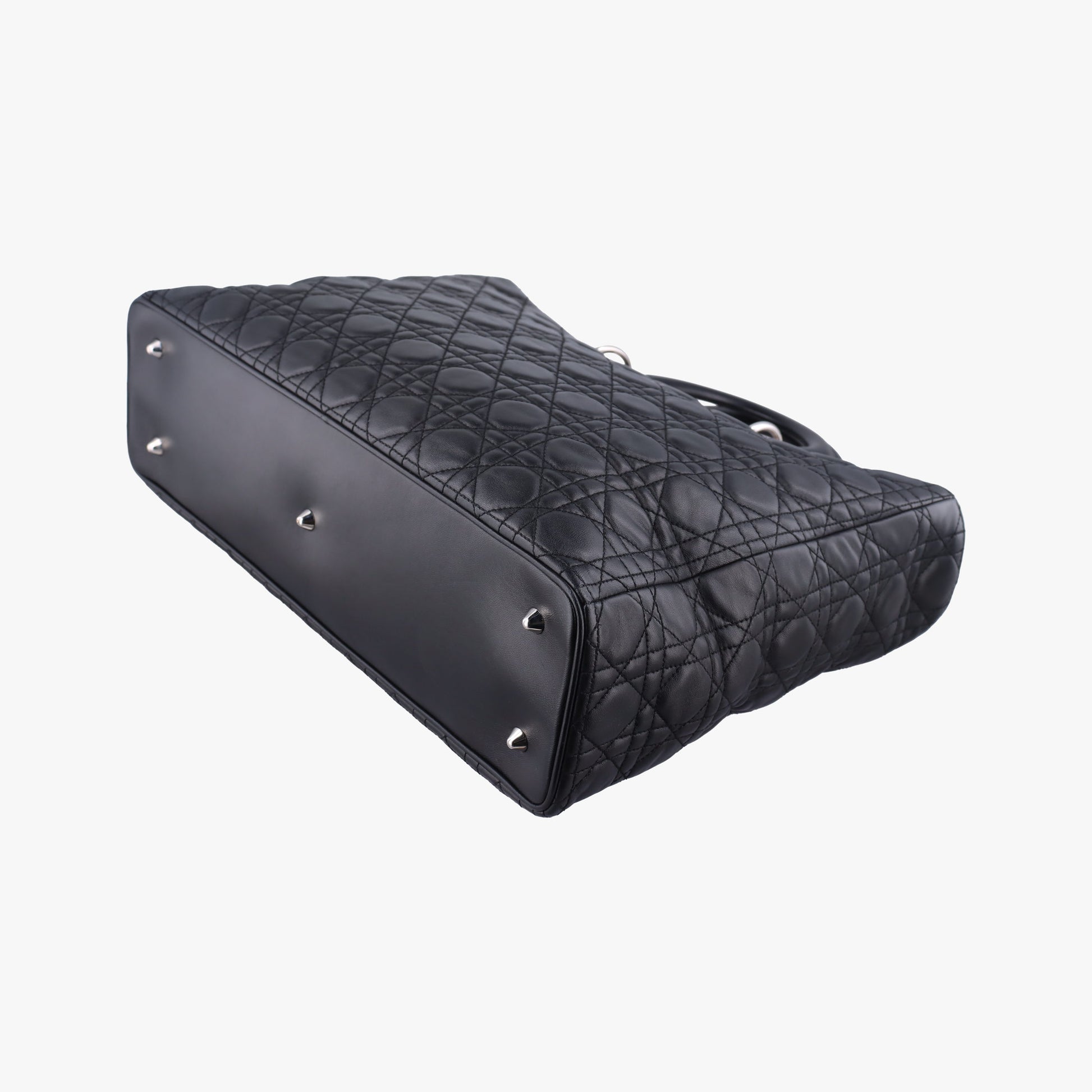 Lady Dior Black lambskin 16-MA-0049レディディオール ブラック ラムスキン 16-MA-0049