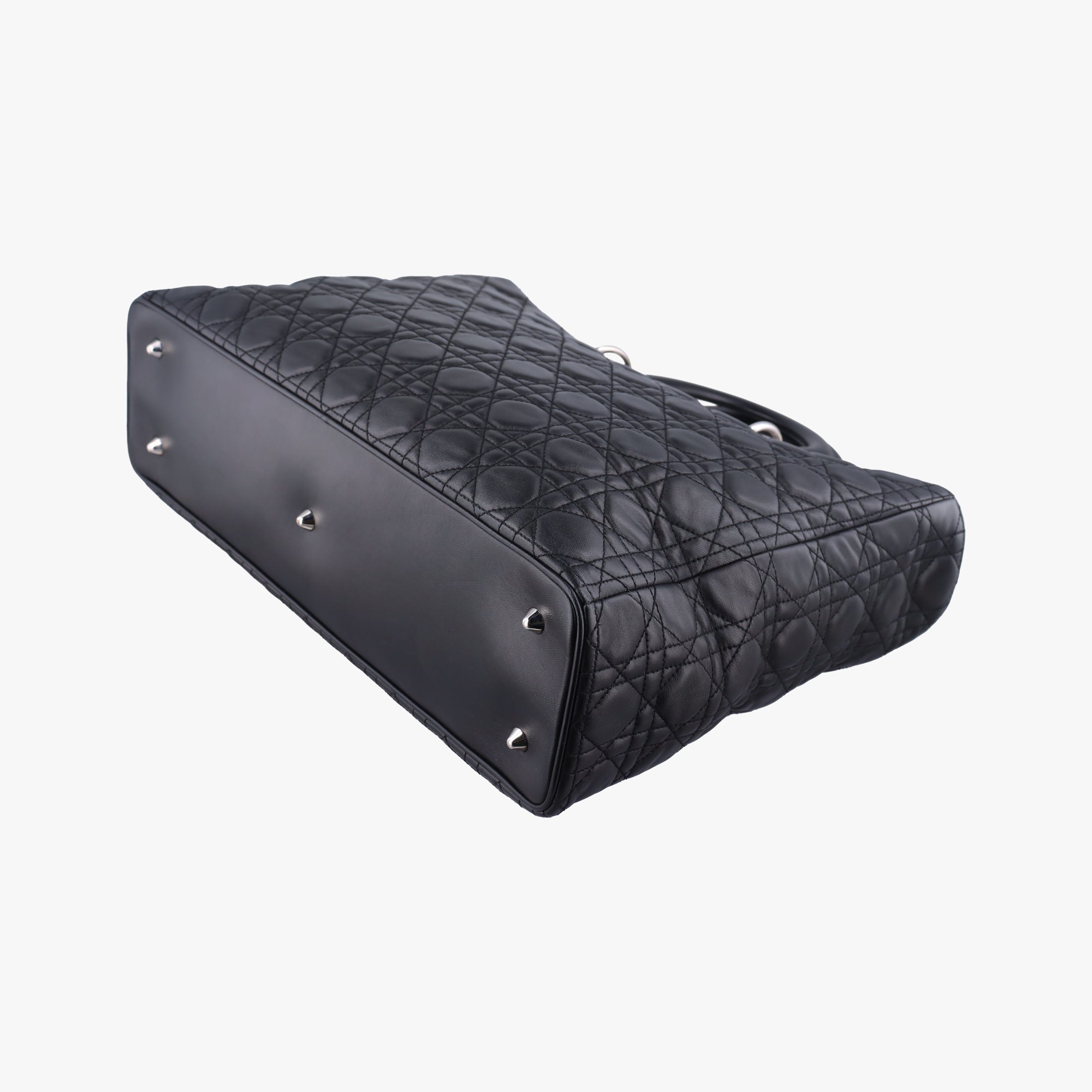 Lady Dior Black lambskin 16-MA-0049レディディオール ブラック ラムスキン 16-MA-0049