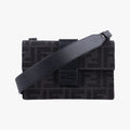 FF Logo Baguette slim Black x Gray canvas×Leather 7M0295 7M0295 A9ZL 218-0059FFロゴ バゲット スリム ブラック×グレー キャンバス ×レザー 7M0295 7M0295 A9ZL 218-0059