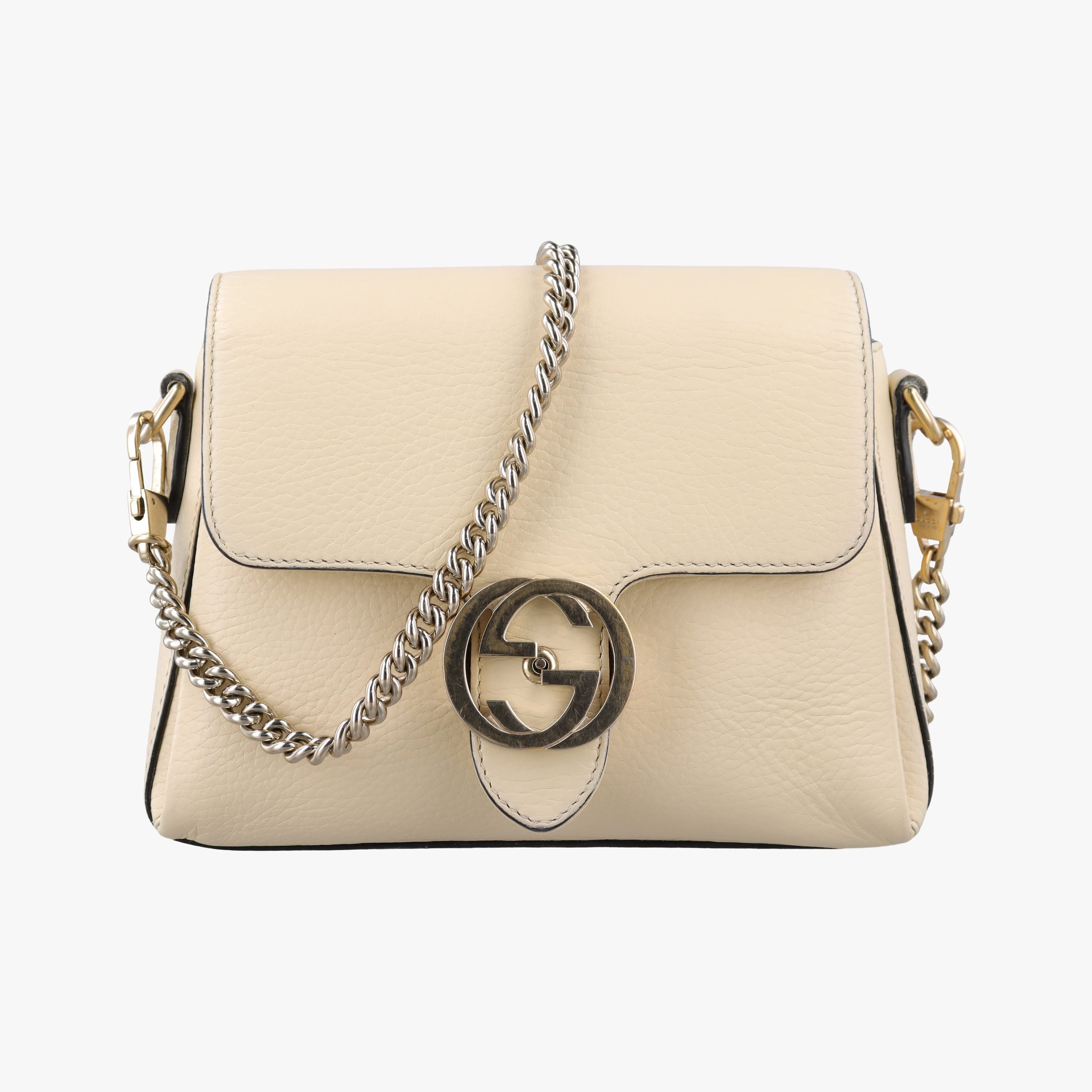 Interlocking G Ivory Leather 607720 A033720386インターロッキングG アイボリー レザー 607720 A033720386