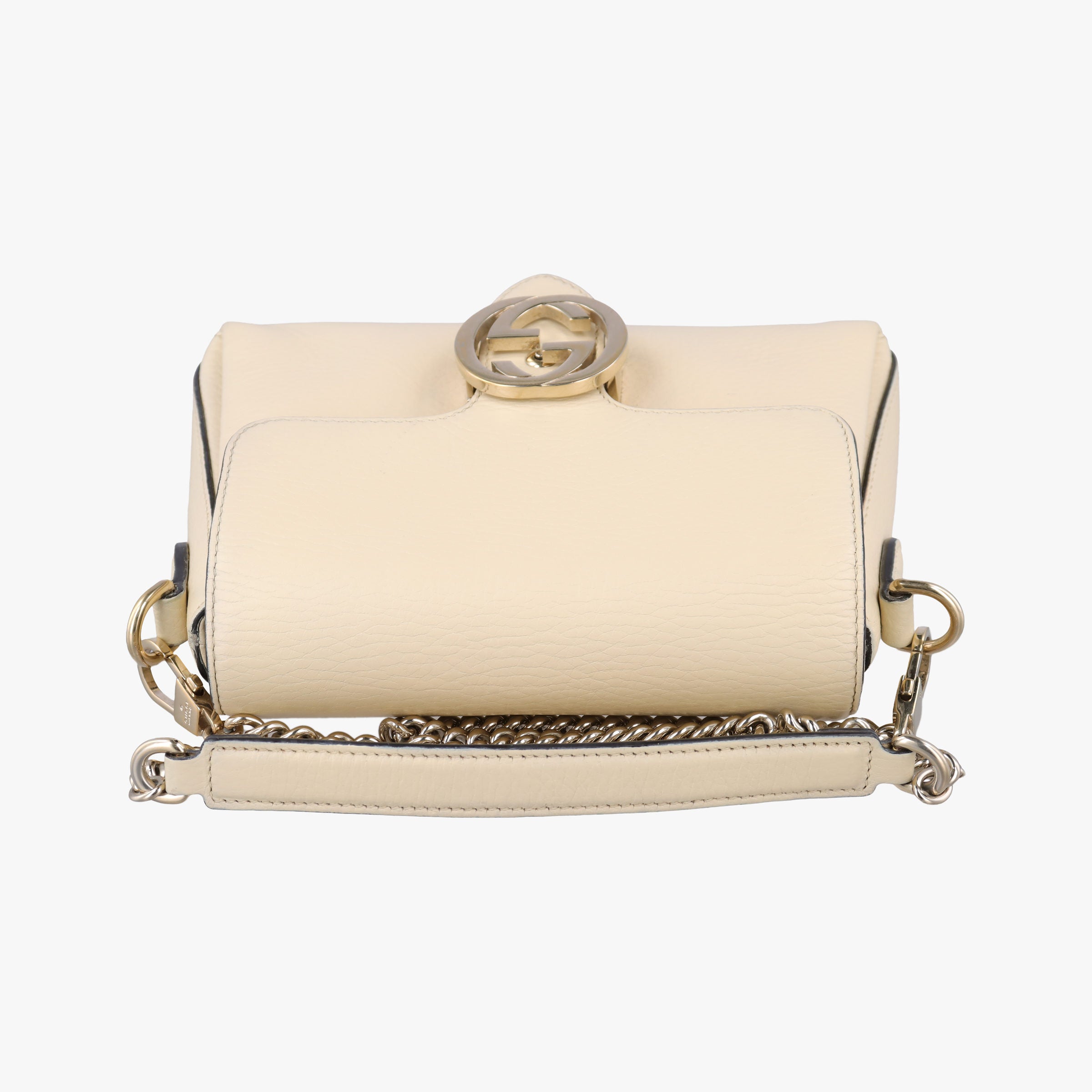 Interlocking G Ivory Leather 607720 A033720386インターロッキングG アイボリー レザー 607720 A033720386