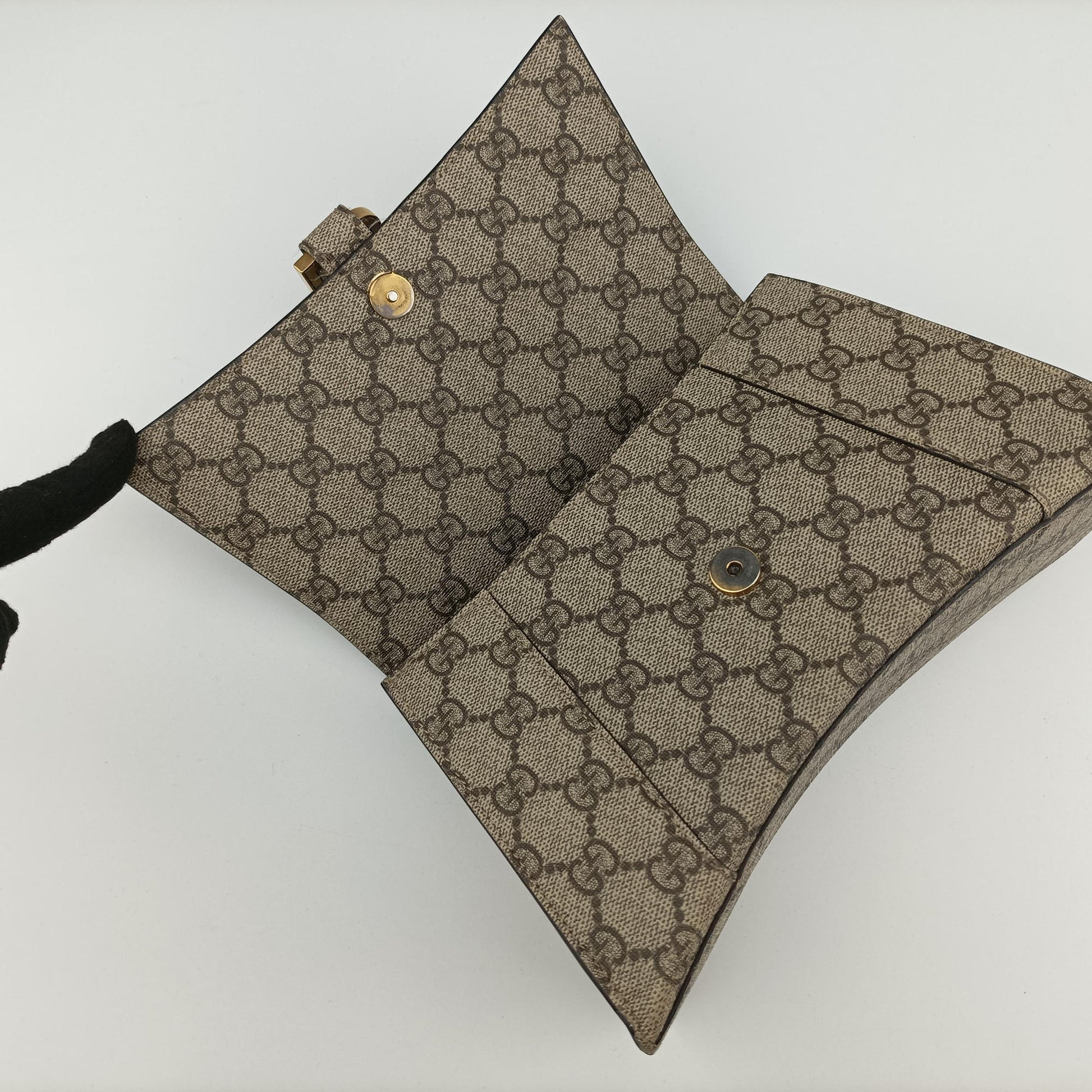 Hourglass Hacker Project Brown PVC coated canvas 681697 C036235430アワーグラス ハッカープロジェクト ブラウン PVCコーティングキャンバス 681697 C036235430