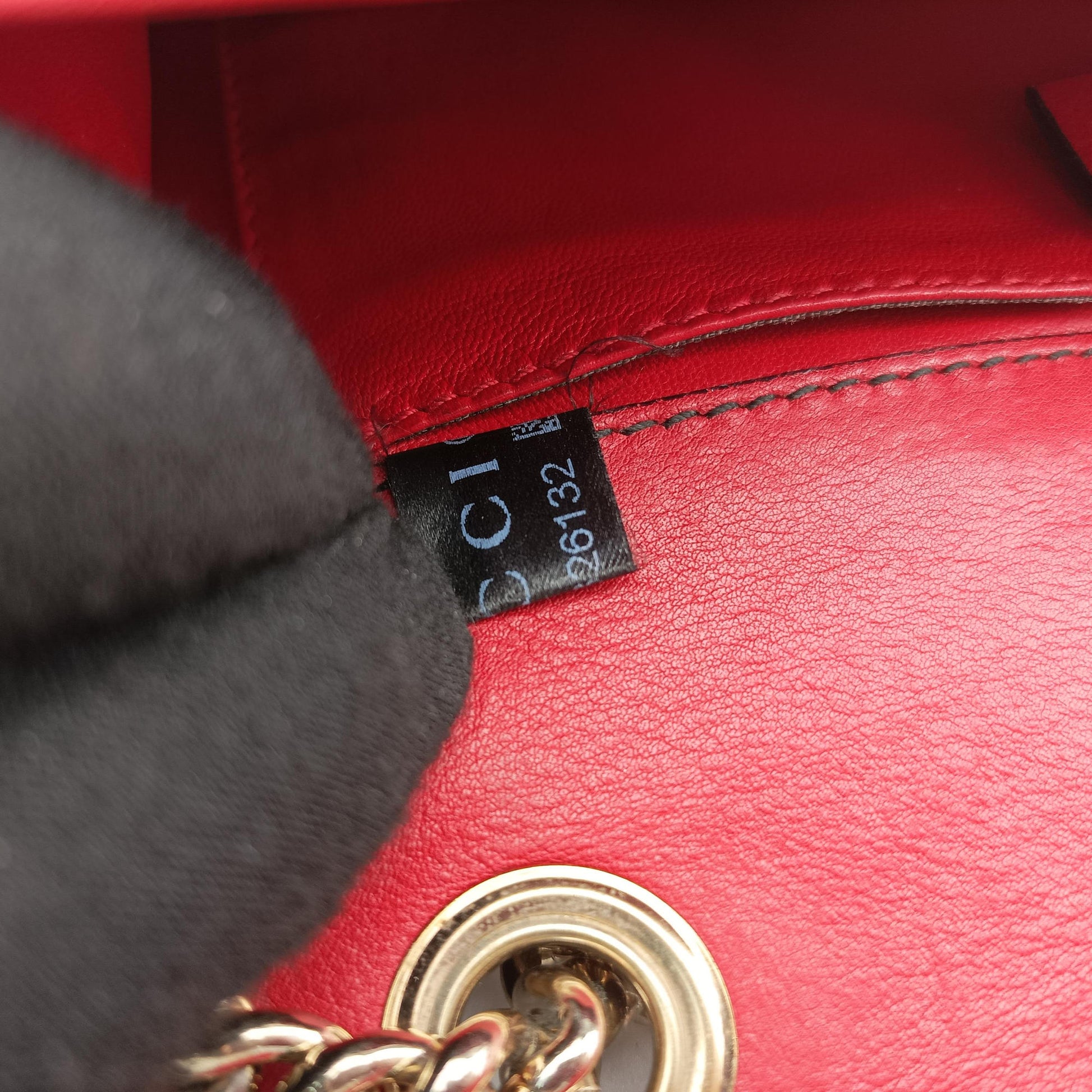 Emily Red Leather 283063 A010826132エミリー レッド レザー 283063 A010826132