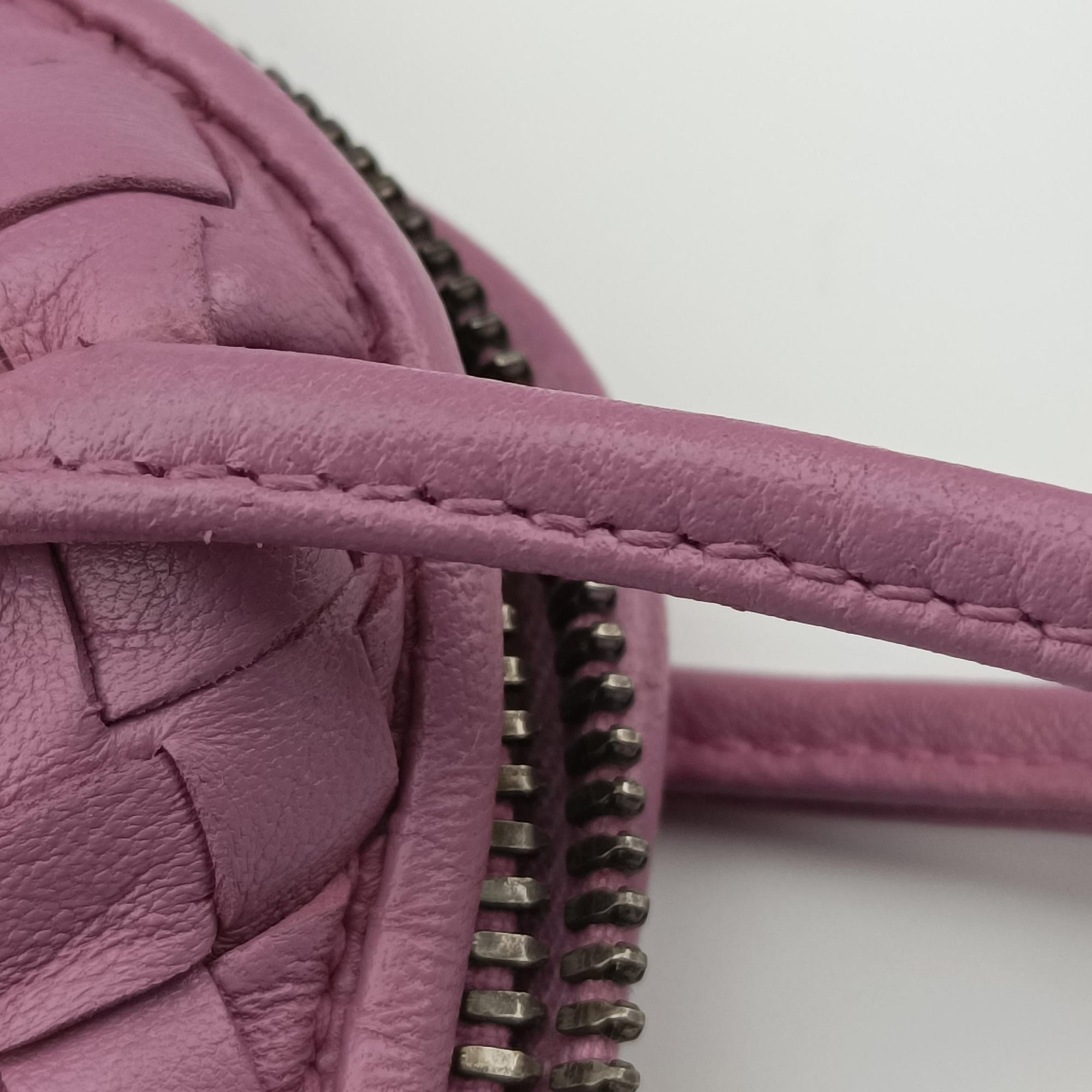 NODINI Intrecciato Purple lambskin B07187348Wノディーニ イントレチャート パープル ラムスキン B07187348W