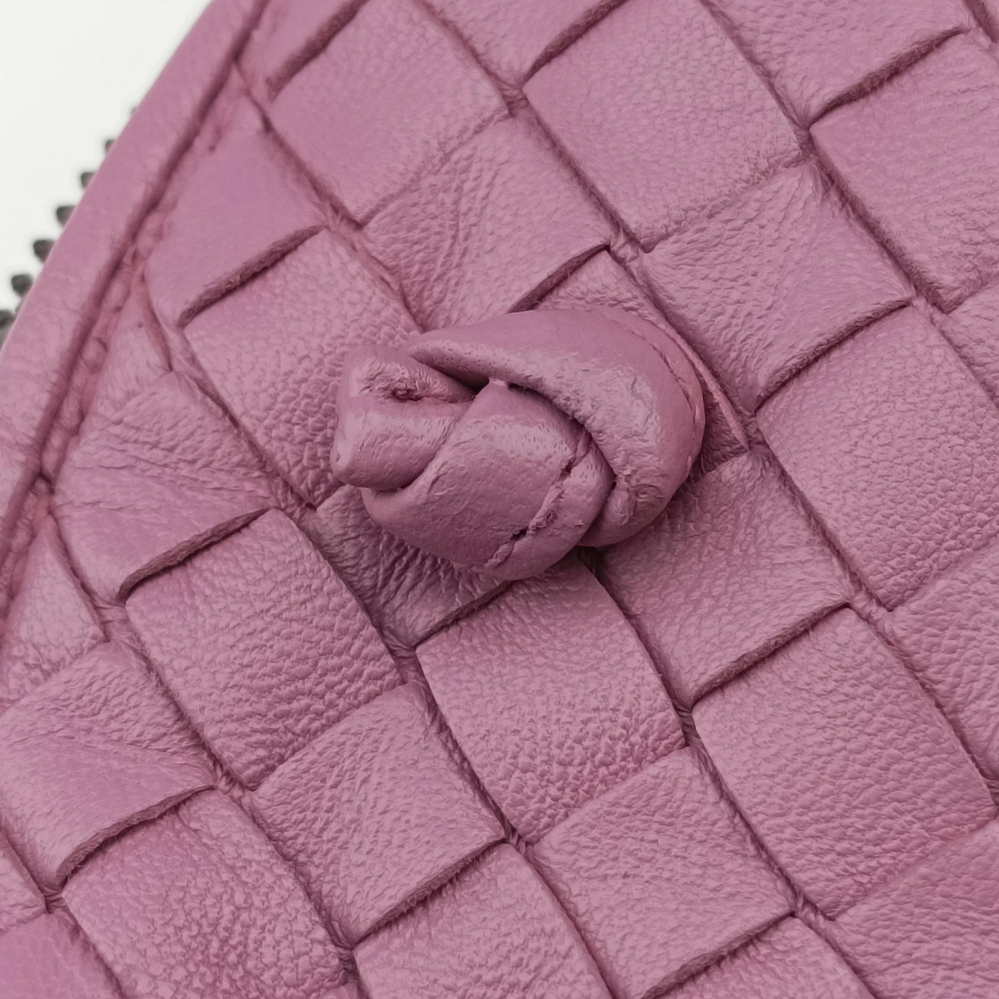 NODINI Intrecciato Purple lambskin B07187348Wノディーニ イントレチャート パープル ラムスキン B07187348W
