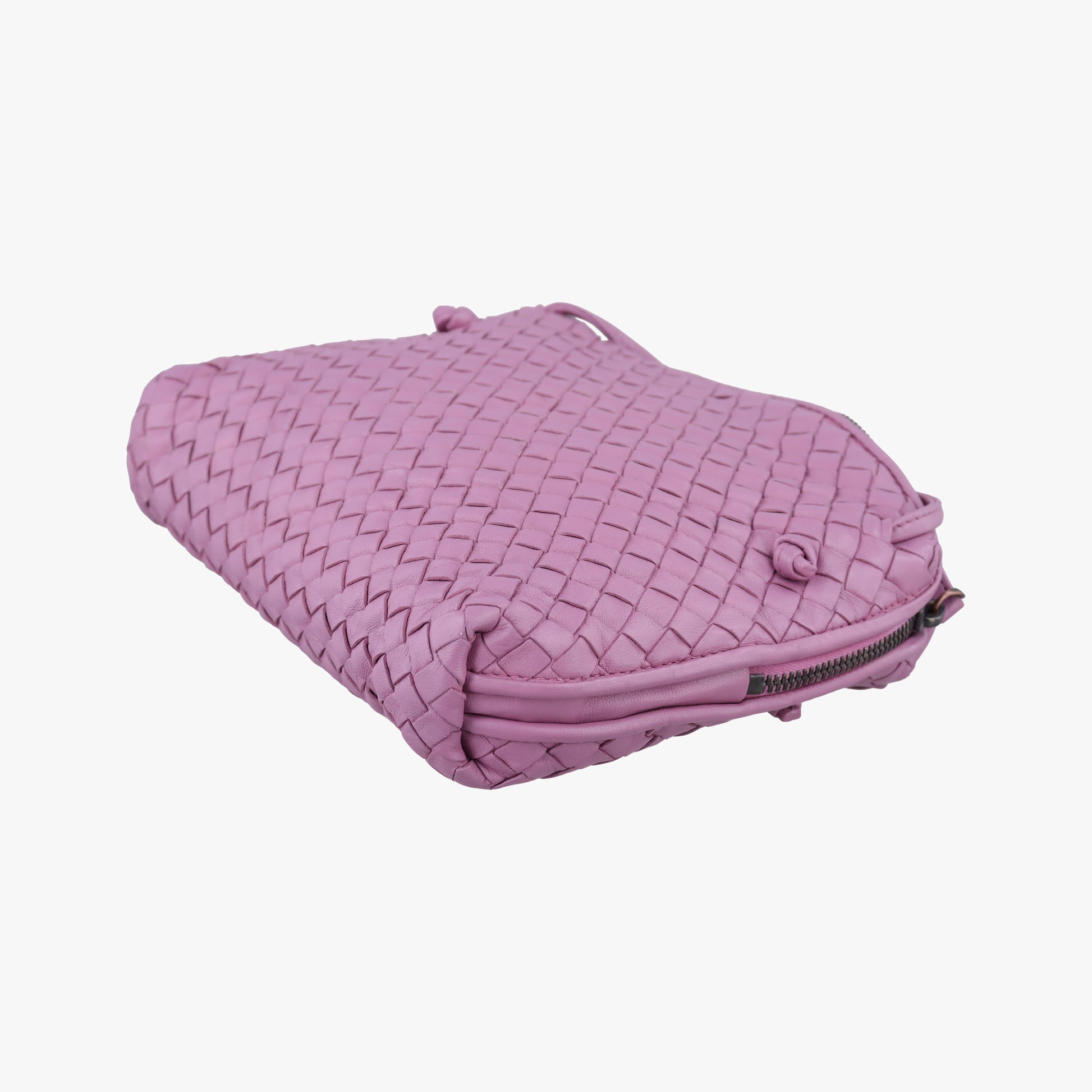 NODINI Intrecciato Purple lambskin B07187348Wノディーニ イントレチャート パープル ラムスキン B07187348W