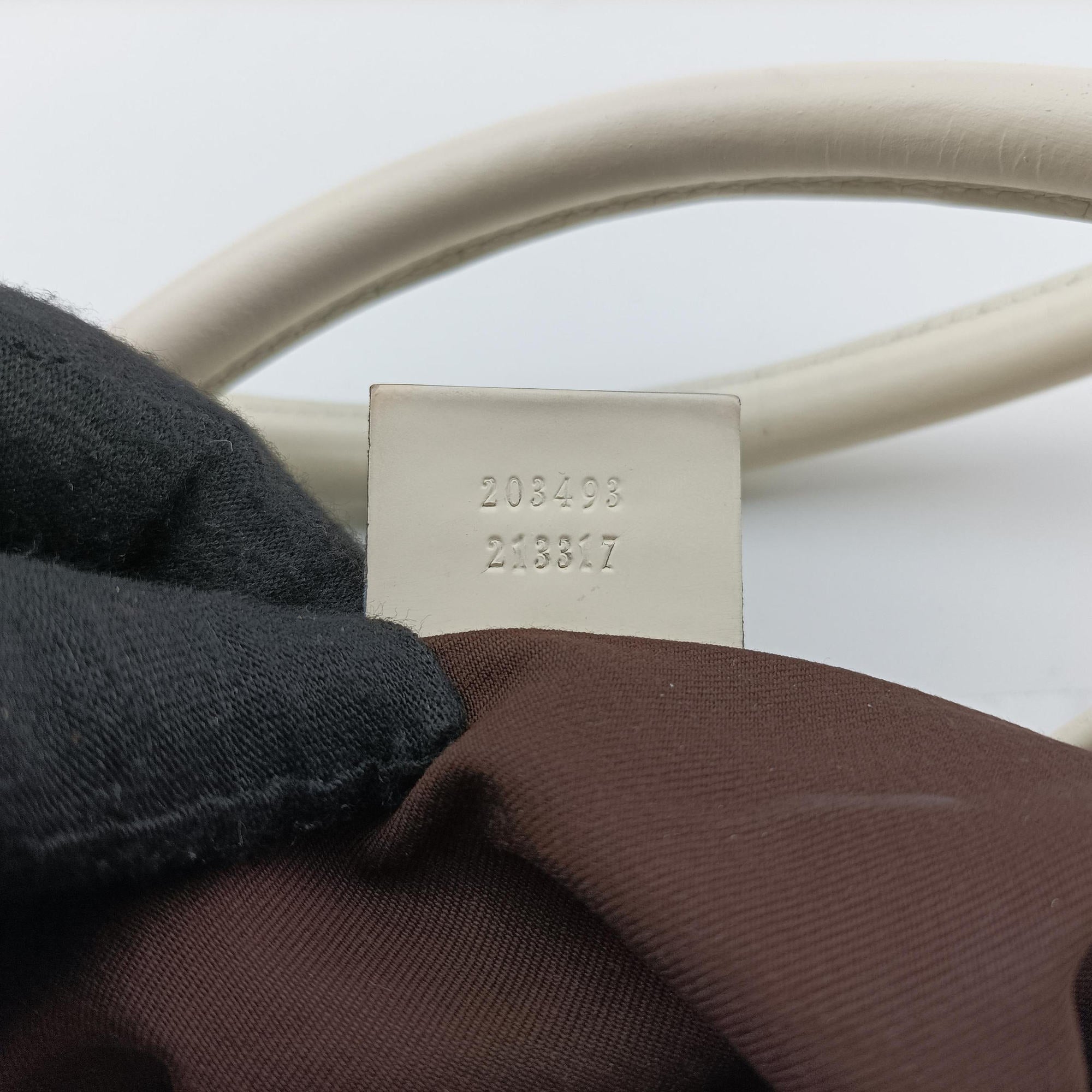 Jackie Brown×White Leather×PVC coated canvas 203493 D4507439ジャッキー ブラウン×ホワイト レザー×PVCコーティングキャンバス 203493 D4507439