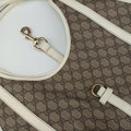 Jackie Brown×White Leather×PVC coated canvas 203493 D4507439ジャッキー ブラウン×ホワイト レザー×PVCコーティングキャンバス 203493 D4507439