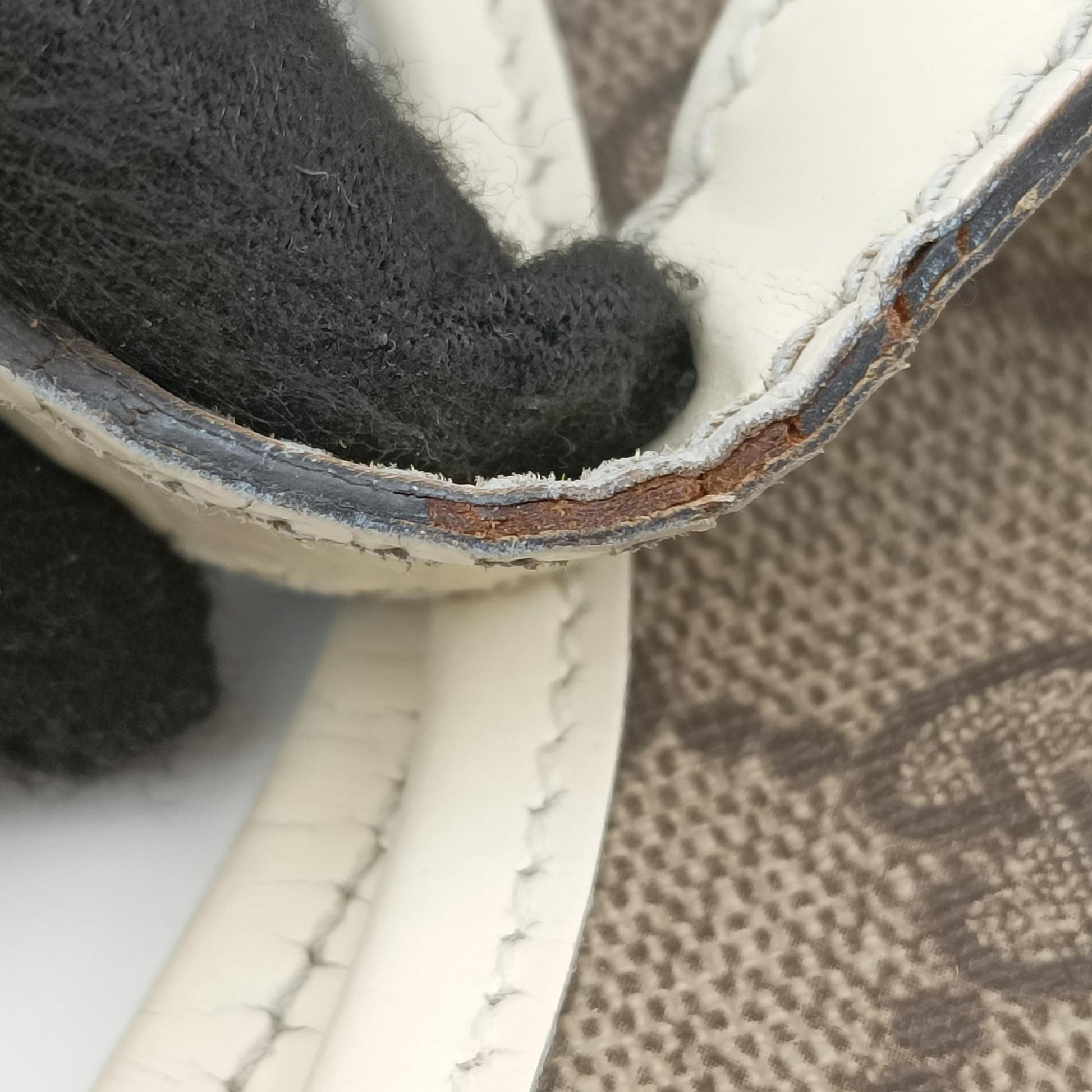 Jackie Brown×White Leather×PVC coated canvas 203493 D4507439ジャッキー ブラウン×ホワイト レザー×PVCコーティングキャンバス 203493 D4507439