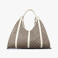 Jackie Brown×White Leather×PVC coated canvas 203493 D4507439ジャッキー ブラウン×ホワイト レザー×PVCコーティングキャンバス 203493 D4507439