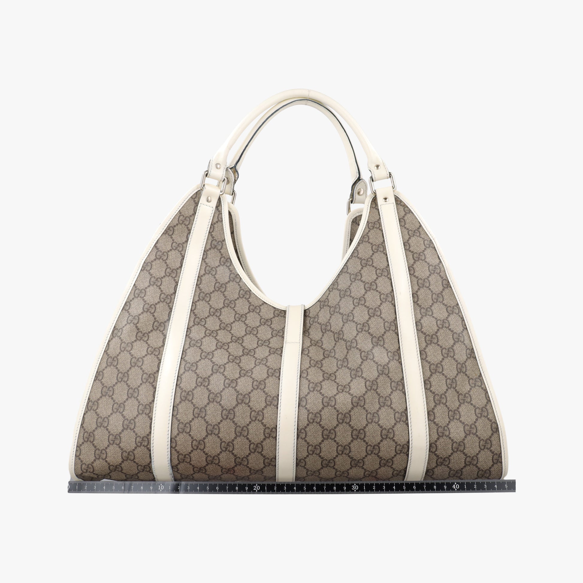 Jackie Brown×White Leather×PVC coated canvas 203493 D4507439ジャッキー ブラウン×ホワイト レザー×PVCコーティングキャンバス 203493 D4507439