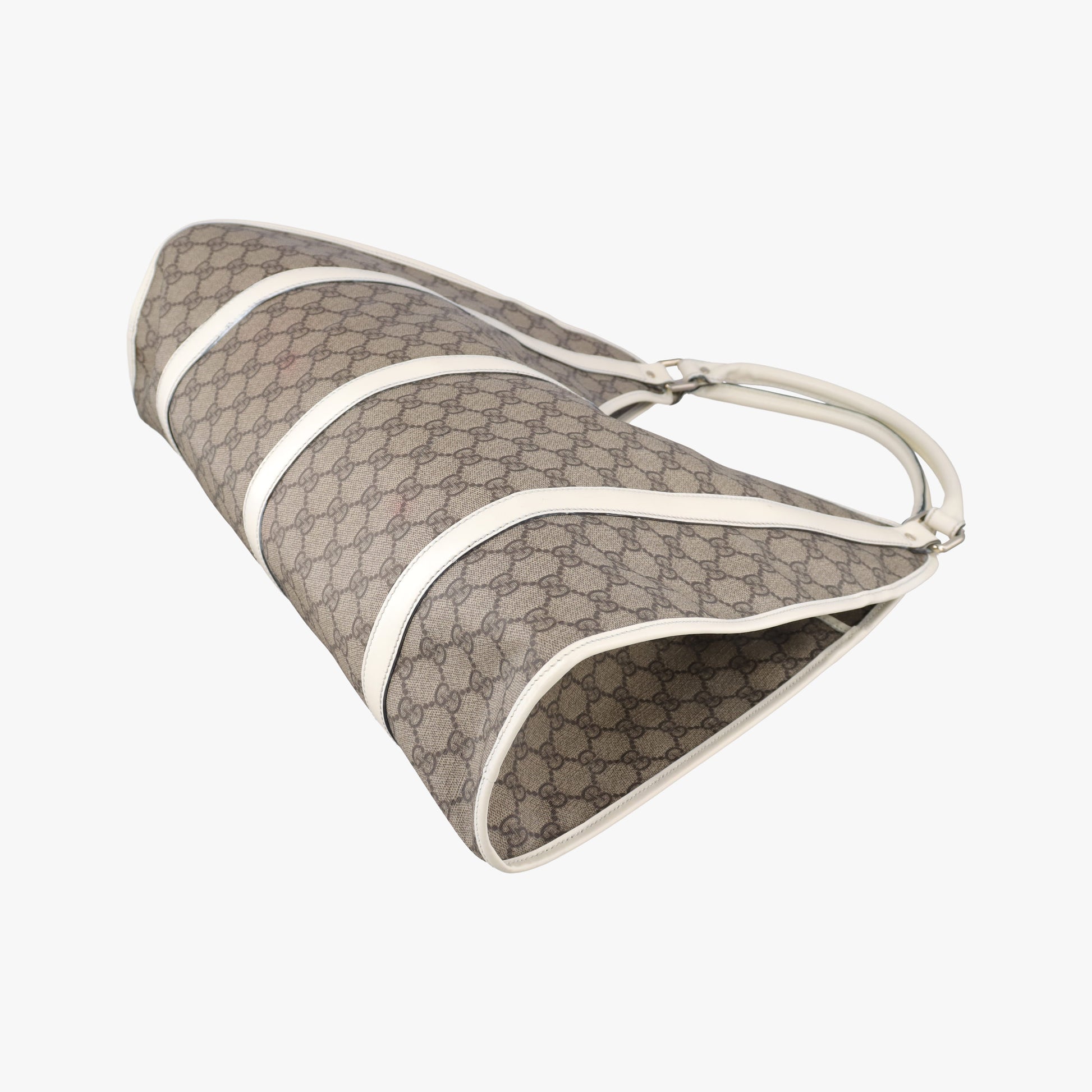 Jackie Brown×White Leather×PVC coated canvas 203493 D4507439ジャッキー ブラウン×ホワイト レザー×PVCコーティングキャンバス 203493 D4507439