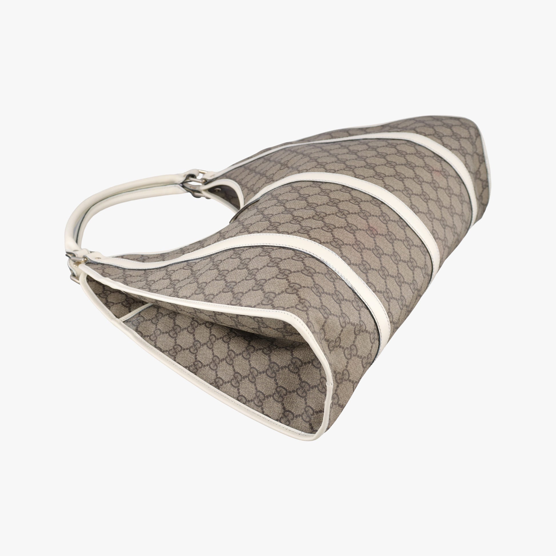 Jackie Brown×White Leather×PVC coated canvas 203493 D4507439ジャッキー ブラウン×ホワイト レザー×PVCコーティングキャンバス 203493 D4507439