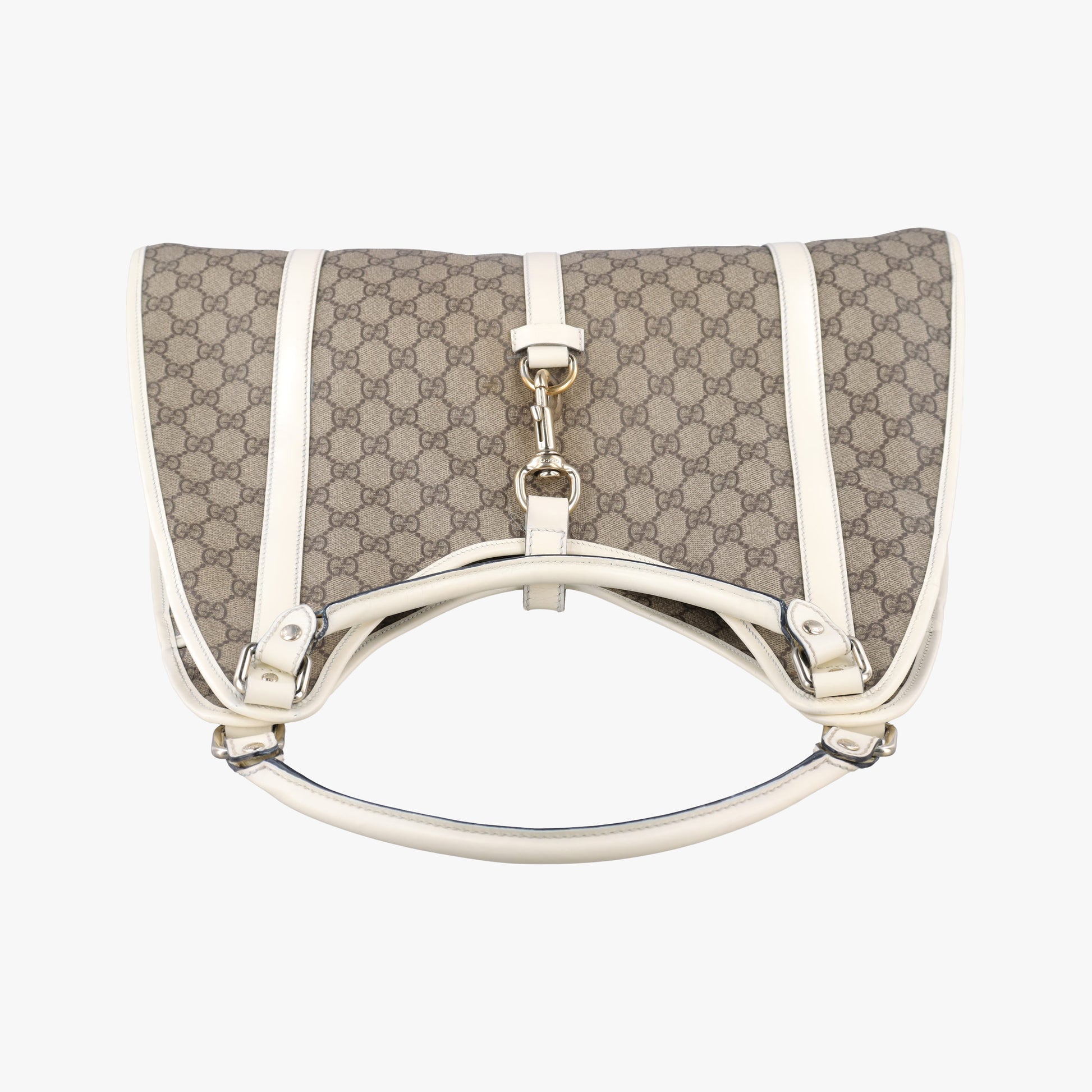 Jackie Brown×White Leather×PVC coated canvas 203493 D4507439ジャッキー ブラウン×ホワイト レザー×PVCコーティングキャンバス 203493 D4507439