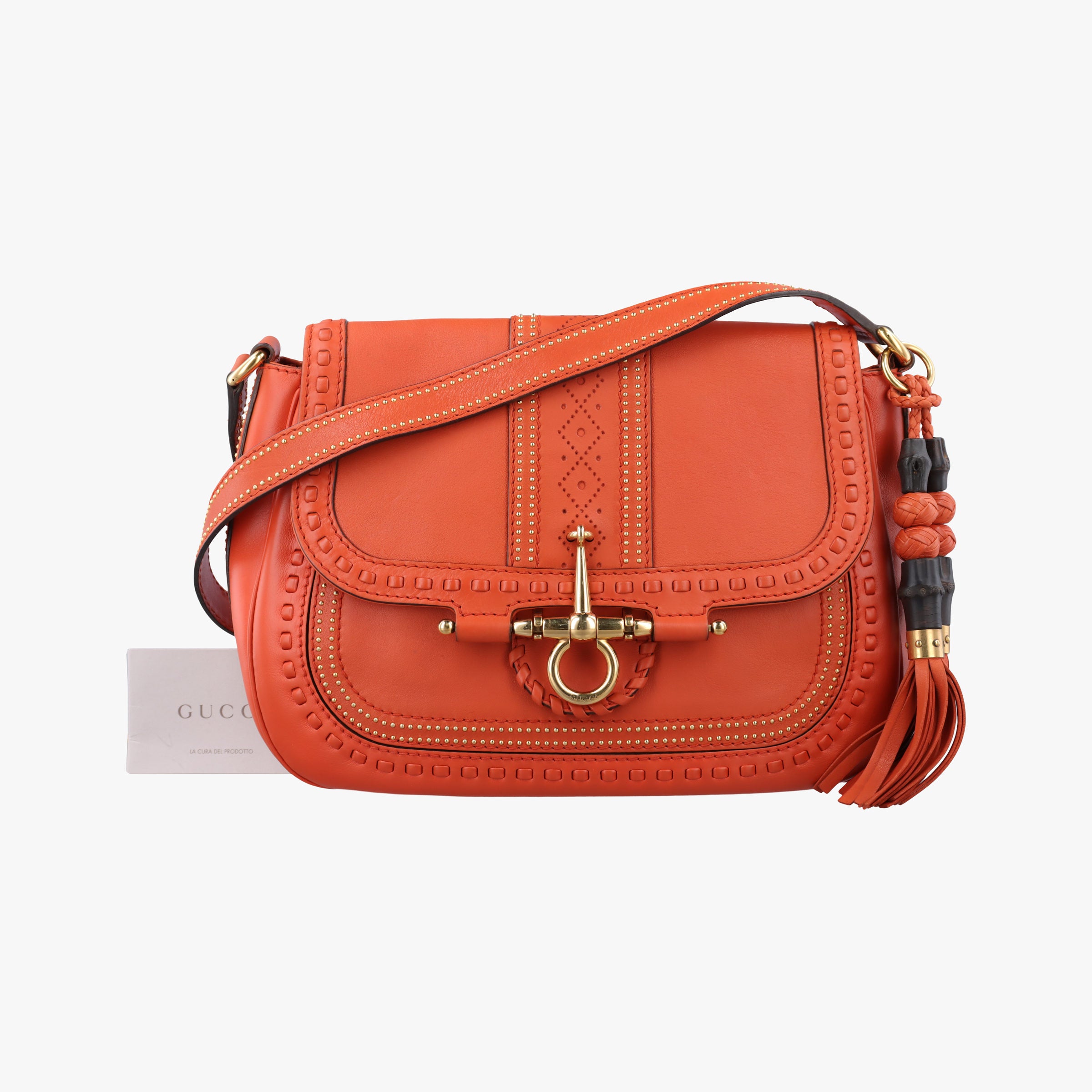 Snaffle Bit Orange Leather 263955 A8801082スナッフルビット オレンジ レザー 263955 A8801082