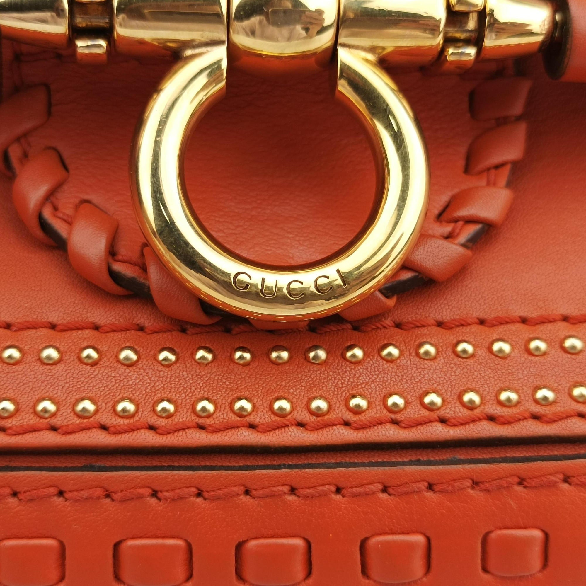 Snaffle Bit Orange Leather 263955 A8801082スナッフルビット オレンジ レザー 263955 A8801082