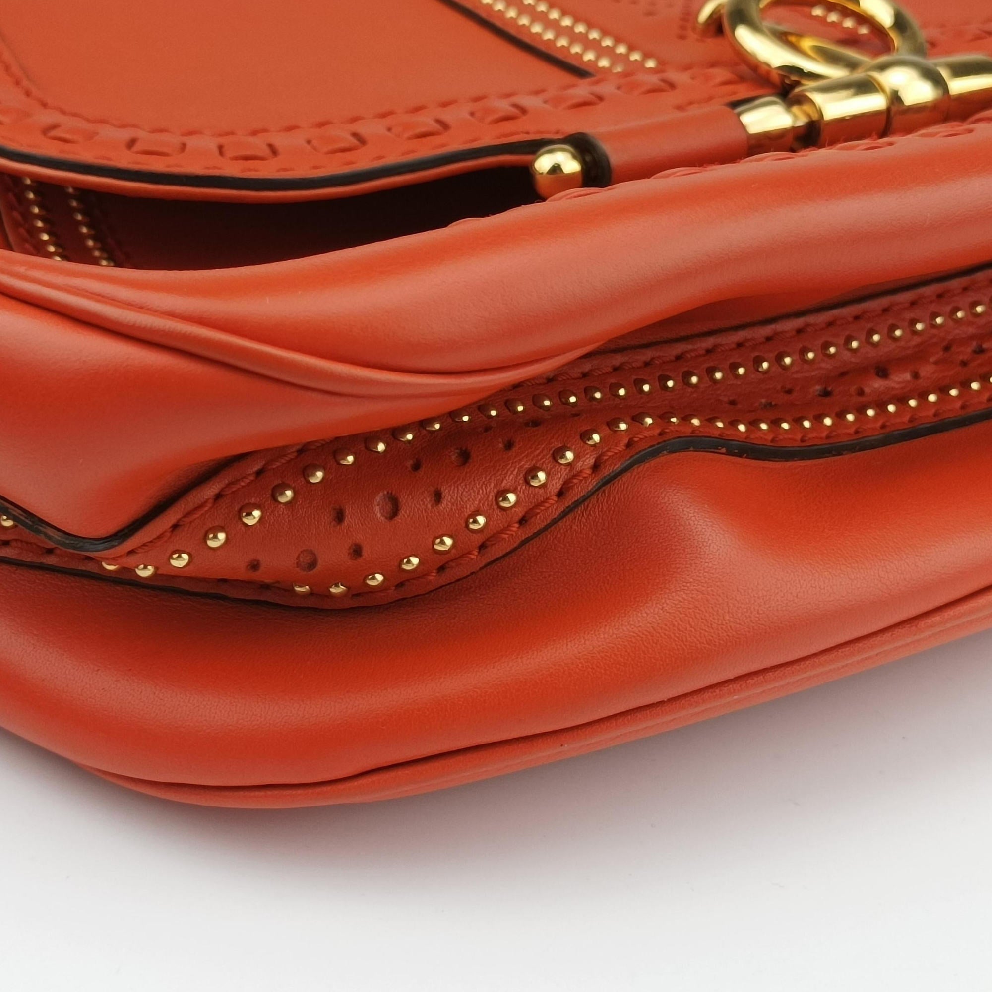 Snaffle Bit Orange Leather 263955 A8801082スナッフルビット オレンジ レザー 263955 A8801082