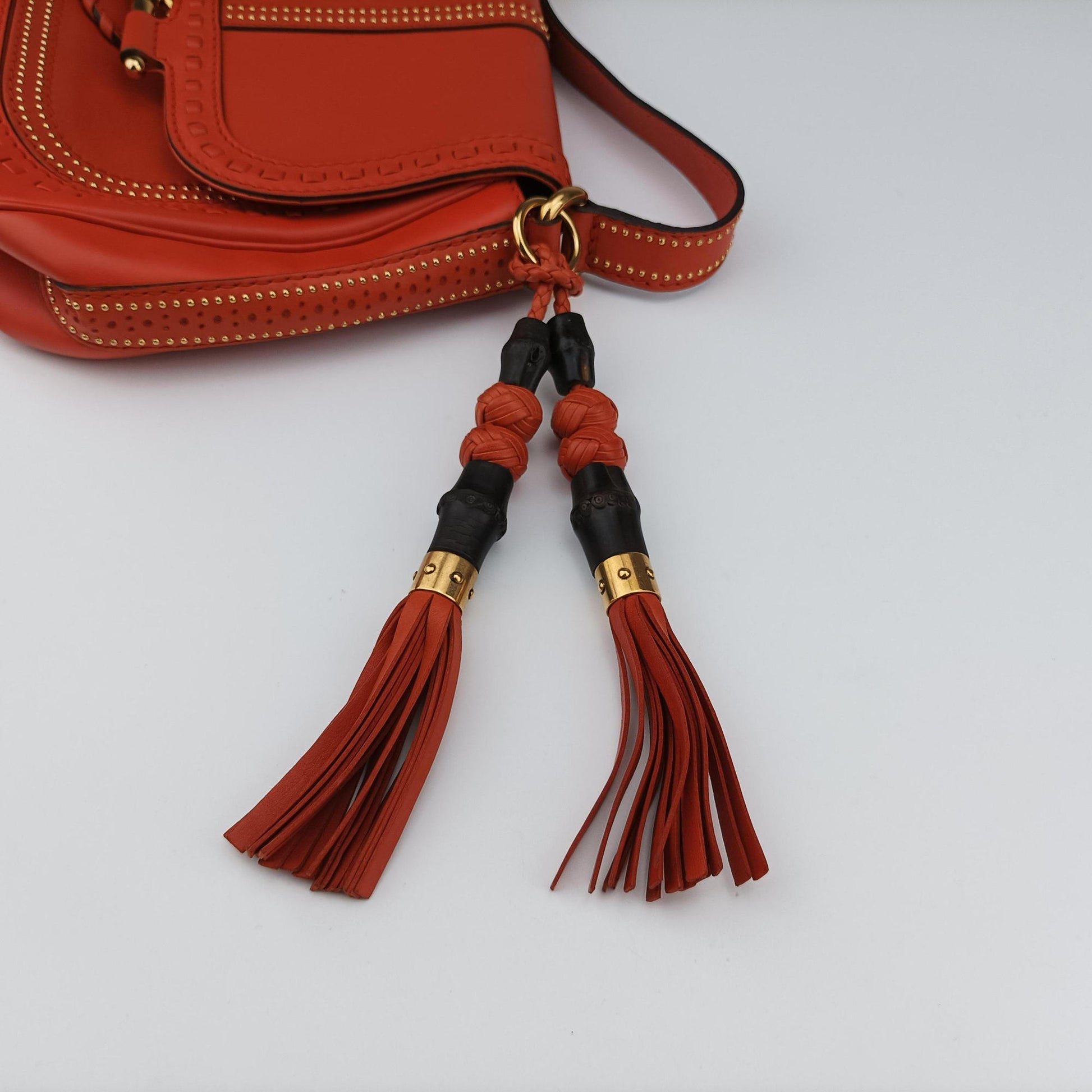 Snaffle Bit Orange Leather 263955 A8801082スナッフルビット オレンジ レザー 263955 A8801082