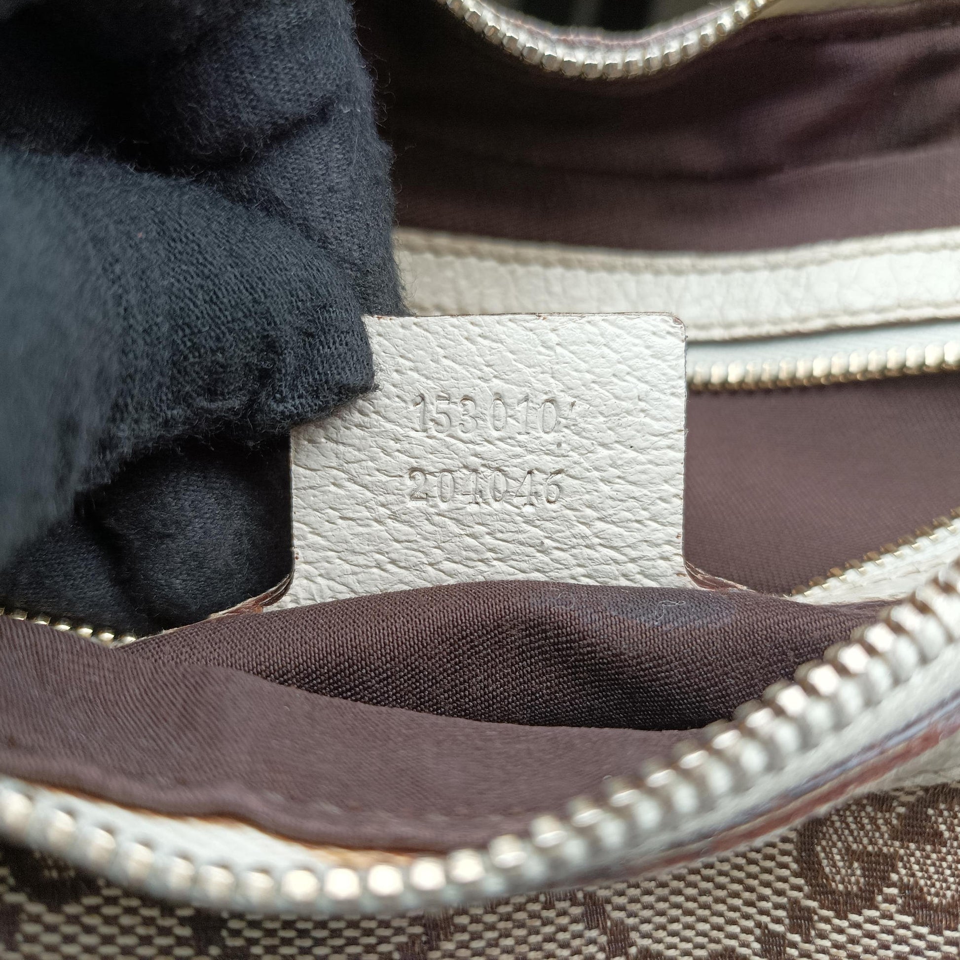Charmy Hobo beige×White Canvas×Leather 153010 チャーミーホーボー ベージュ×ホワイト キャンバス×レザー 153010 