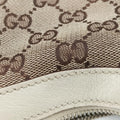 Charmy Hobo beige×White Canvas×Leather 153010 チャーミーホーボー ベージュ×ホワイト キャンバス×レザー 153010 