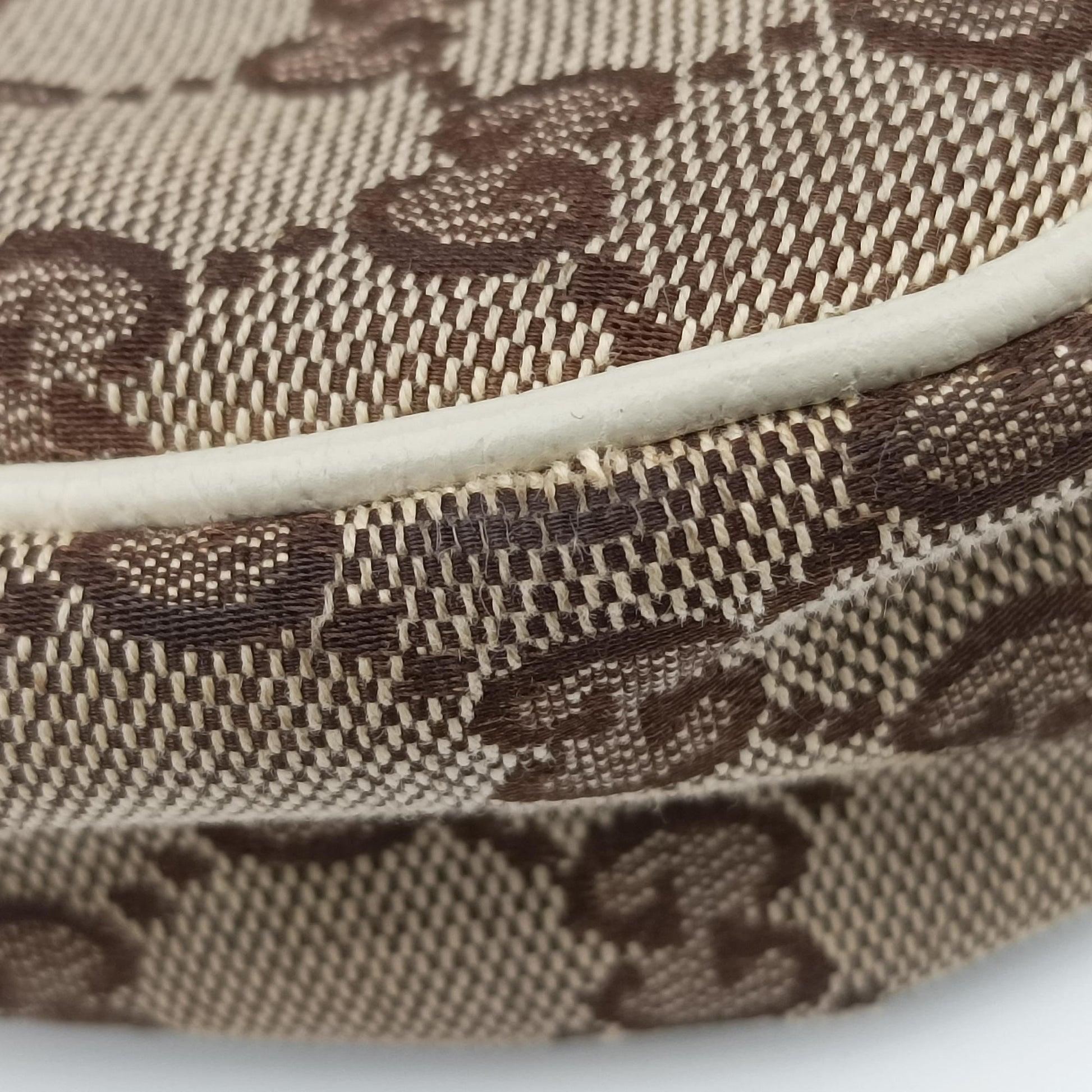 Charmy Hobo beige×White Canvas×Leather 153010 チャーミーホーボー ベージュ×ホワイト キャンバス×レザー 153010 