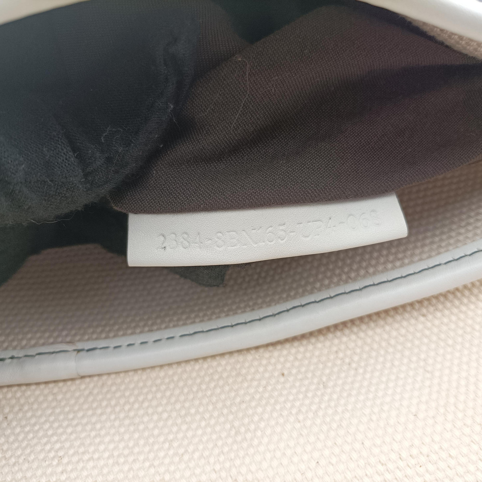 B Bag White canvas×leather 8BNI63 2384-8BNI63-UP4-068Bバッグ ホワイト  キャンバス ×レザー 8BNI63 2384-8BNI63-UP4-068