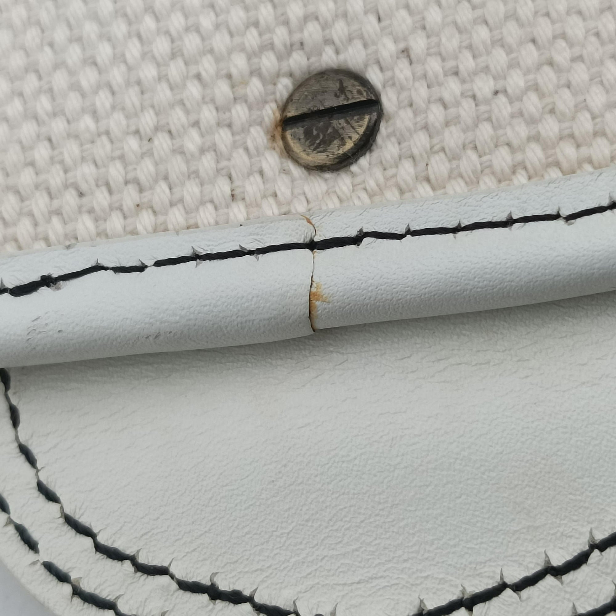 B Bag White canvas×leather 8BNI63 2384-8BNI63-UP4-068Bバッグ ホワイト  キャンバス ×レザー 8BNI63 2384-8BNI63-UP4-068