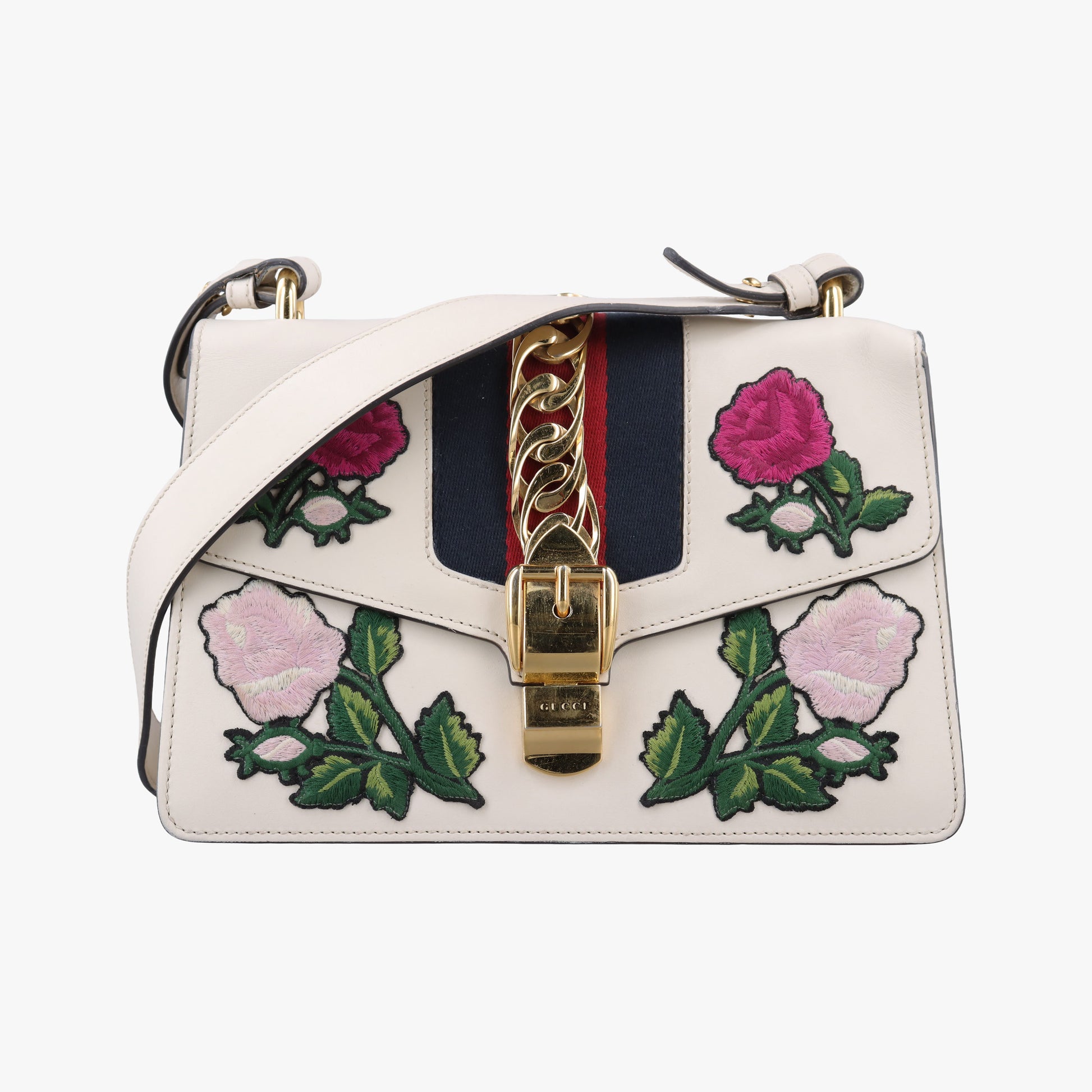 Sylvie White Leather 421882 D023603865シルヴィ ホワイト レザー 421882 D023603865