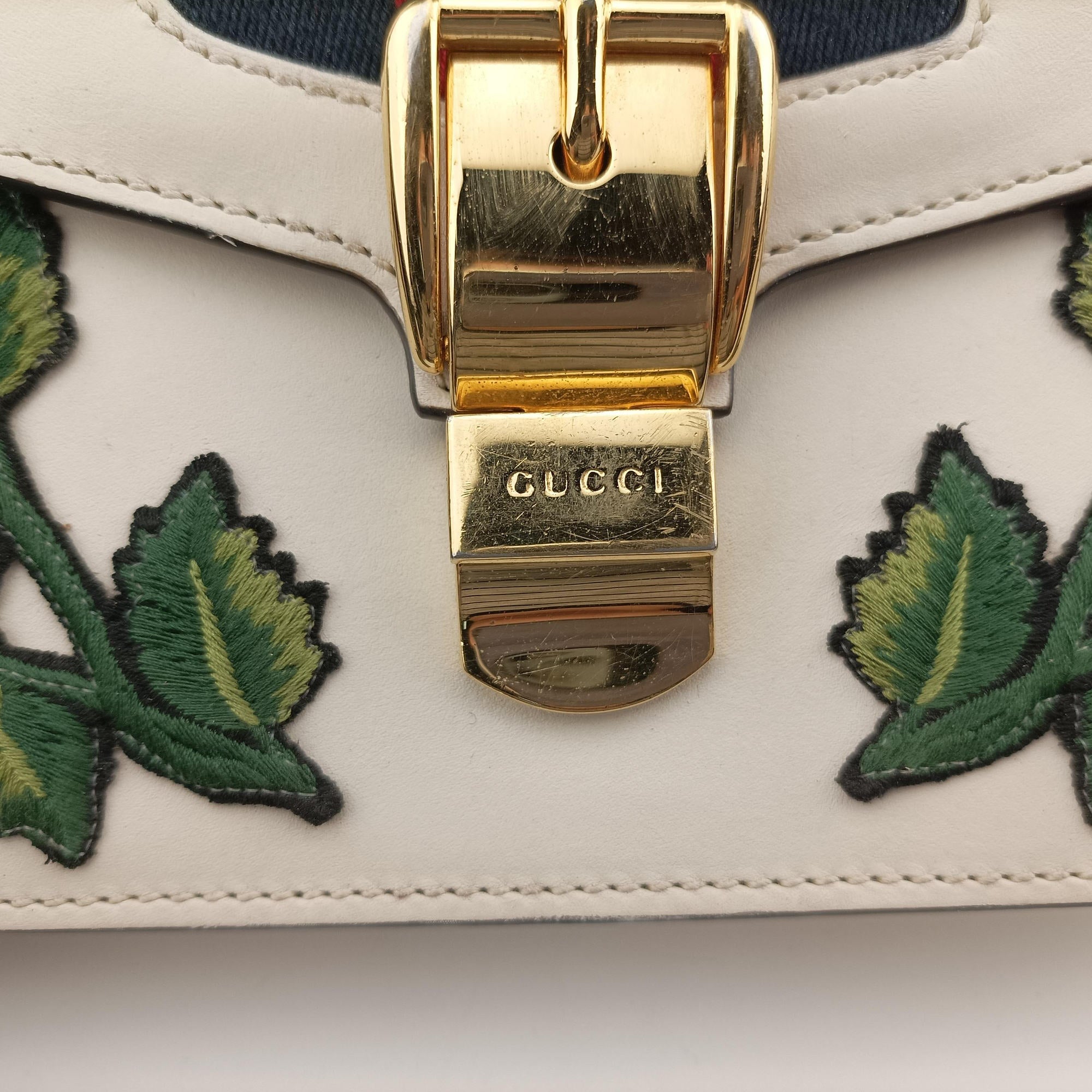 Sylvie White Leather 421882 D023603865シルヴィ ホワイト レザー 421882 D023603865