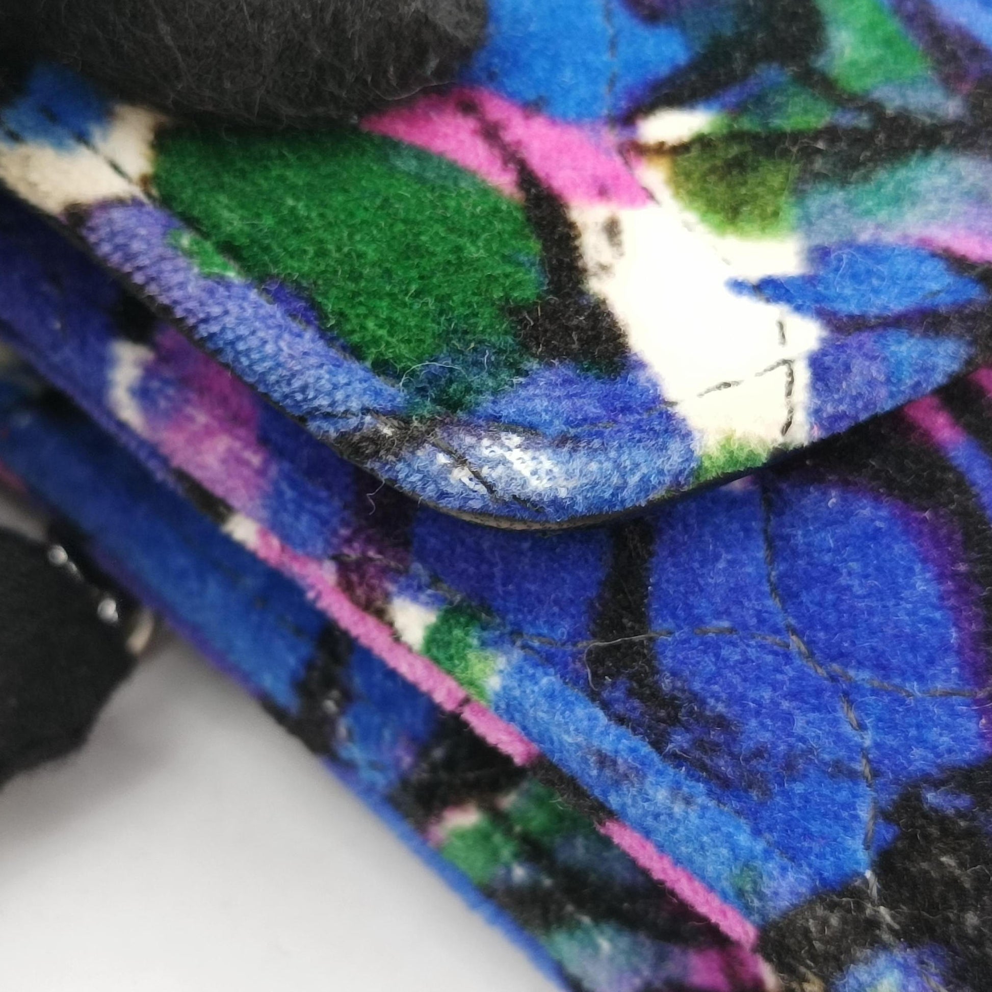 Floral Print BB Wallet Chain purple×Multicolour Velvet 561507·4267·X·568008フローラルプリント ビービー ウォレット チェーン パープル×マルチカラー ベルベット 561507·4267·X·568008