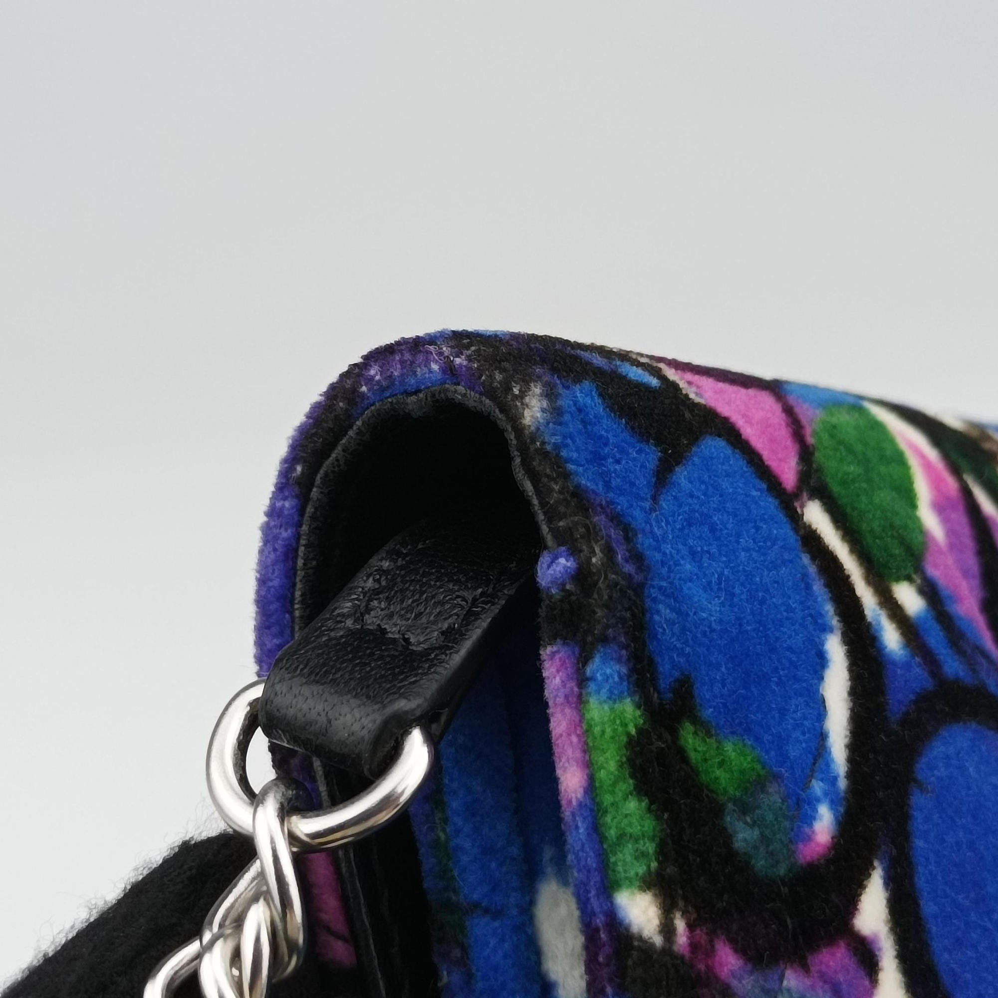Floral Print BB Wallet Chain purple×Multicolour Velvet 561507·4267·X·568008フローラルプリント ビービー ウォレット チェーン パープル×マルチカラー ベルベット 561507·4267·X·568008