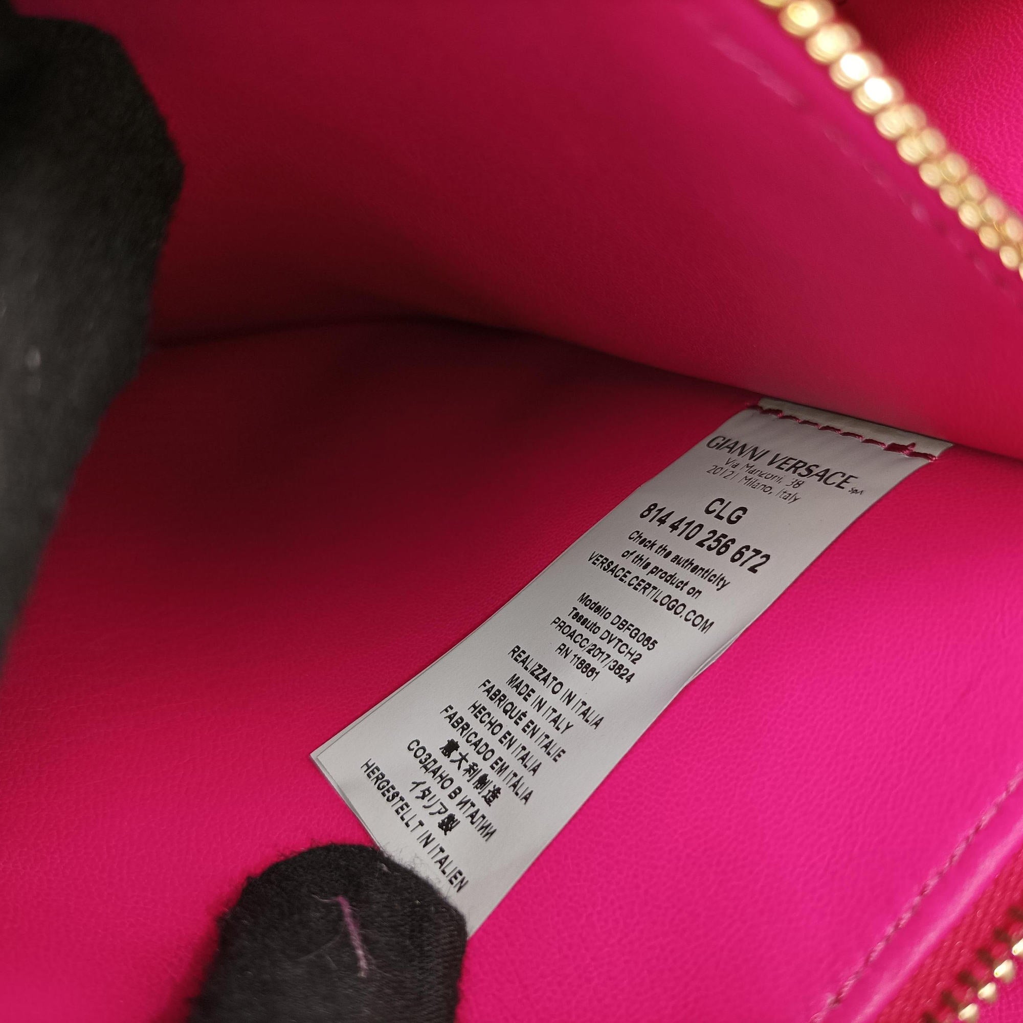 DV One Medusa Rose Leather CLG814410256672DVワン メデューサ ローズ レッド レザー CLG814410256672