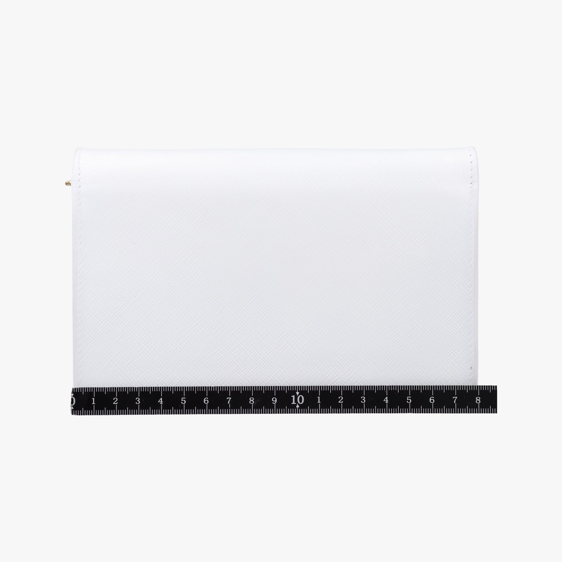 triangle logo White SAFFIANO Leather 1BP006 62Bトライアングルロゴ ホワイト サフィアーノレザー 1BP006 62B