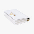 triangle logo White SAFFIANO Leather 1BP006 62Bトライアングルロゴ ホワイト サフィアーノレザー 1BP006 62B