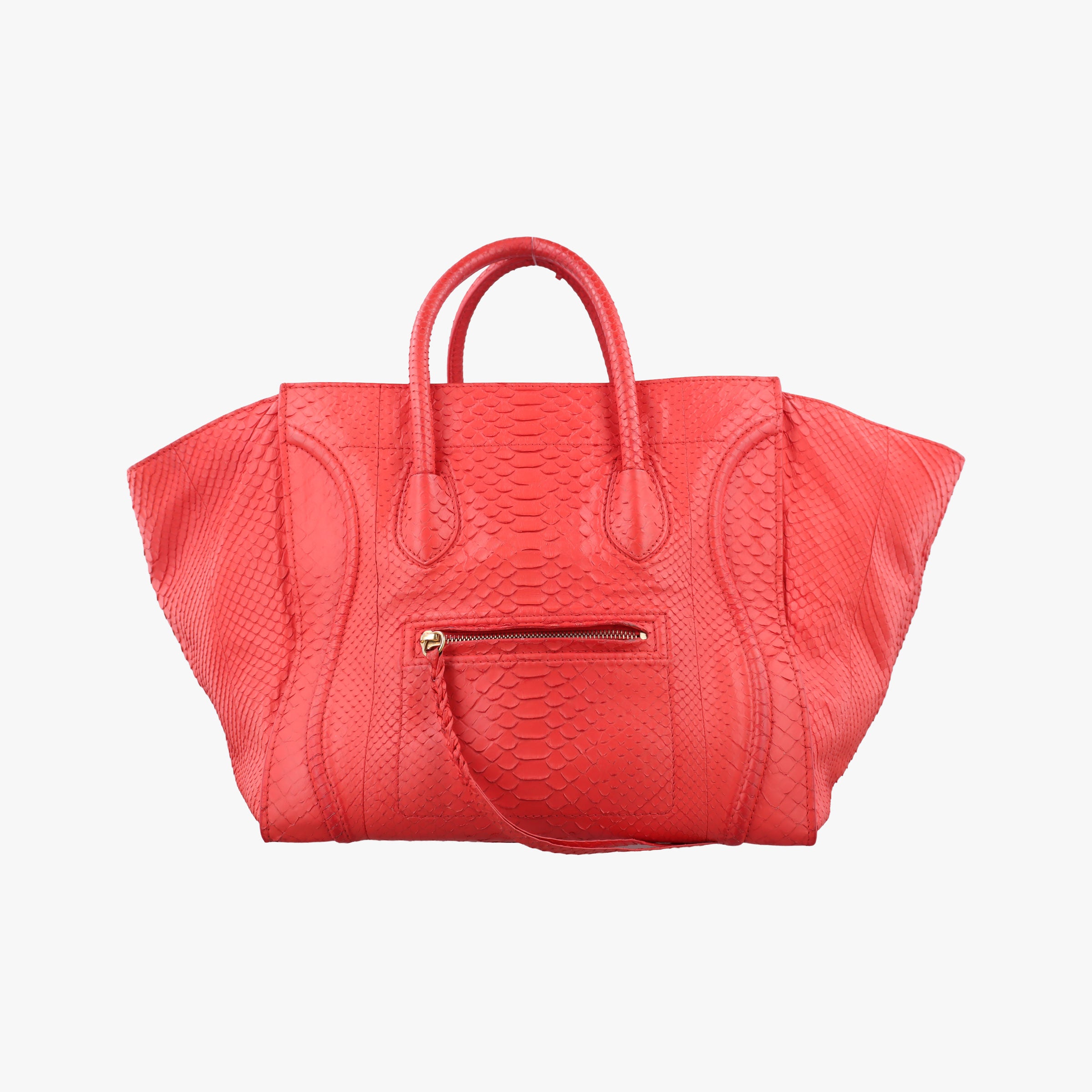 Phantom Luggage Python Red snakeskin W-PA-0163ファントム ラゲージ パイソン レッド ヘビ革 W-PA-0163