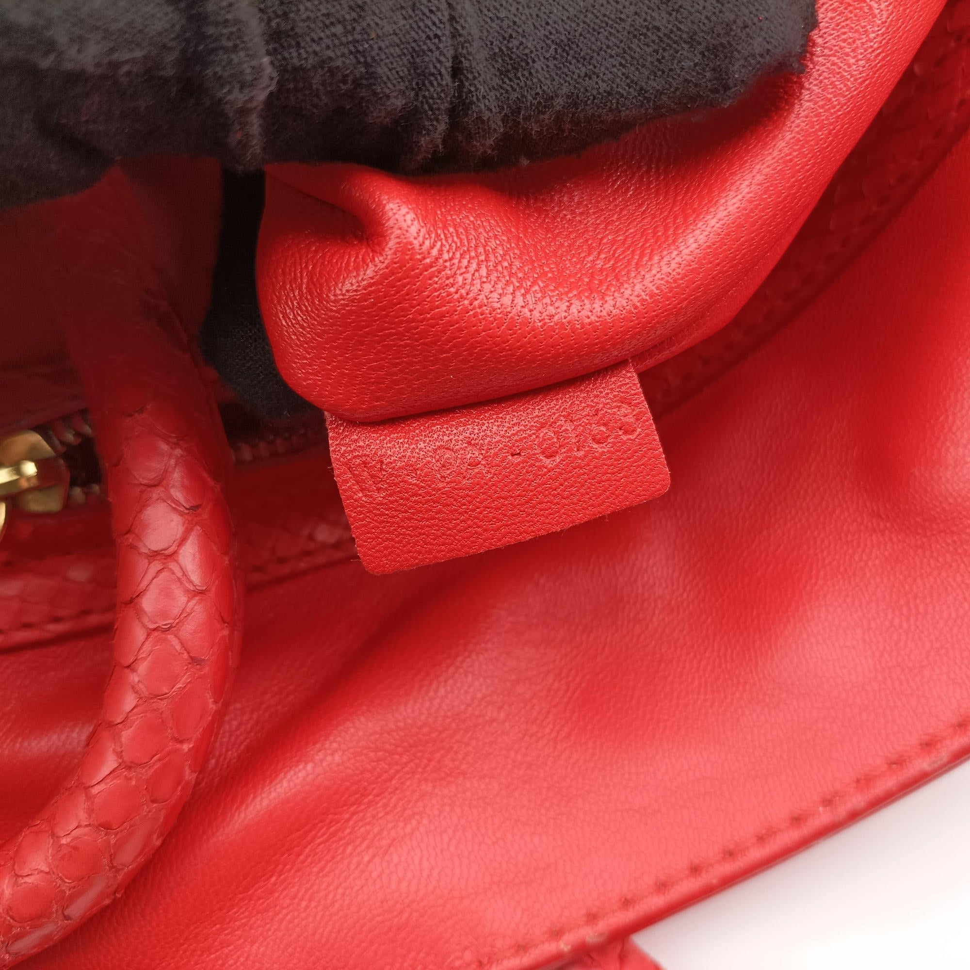 Phantom Luggage Python Red snakeskin W-PA-0163ファントム ラゲージ パイソン レッド ヘビ革 W-PA-0163