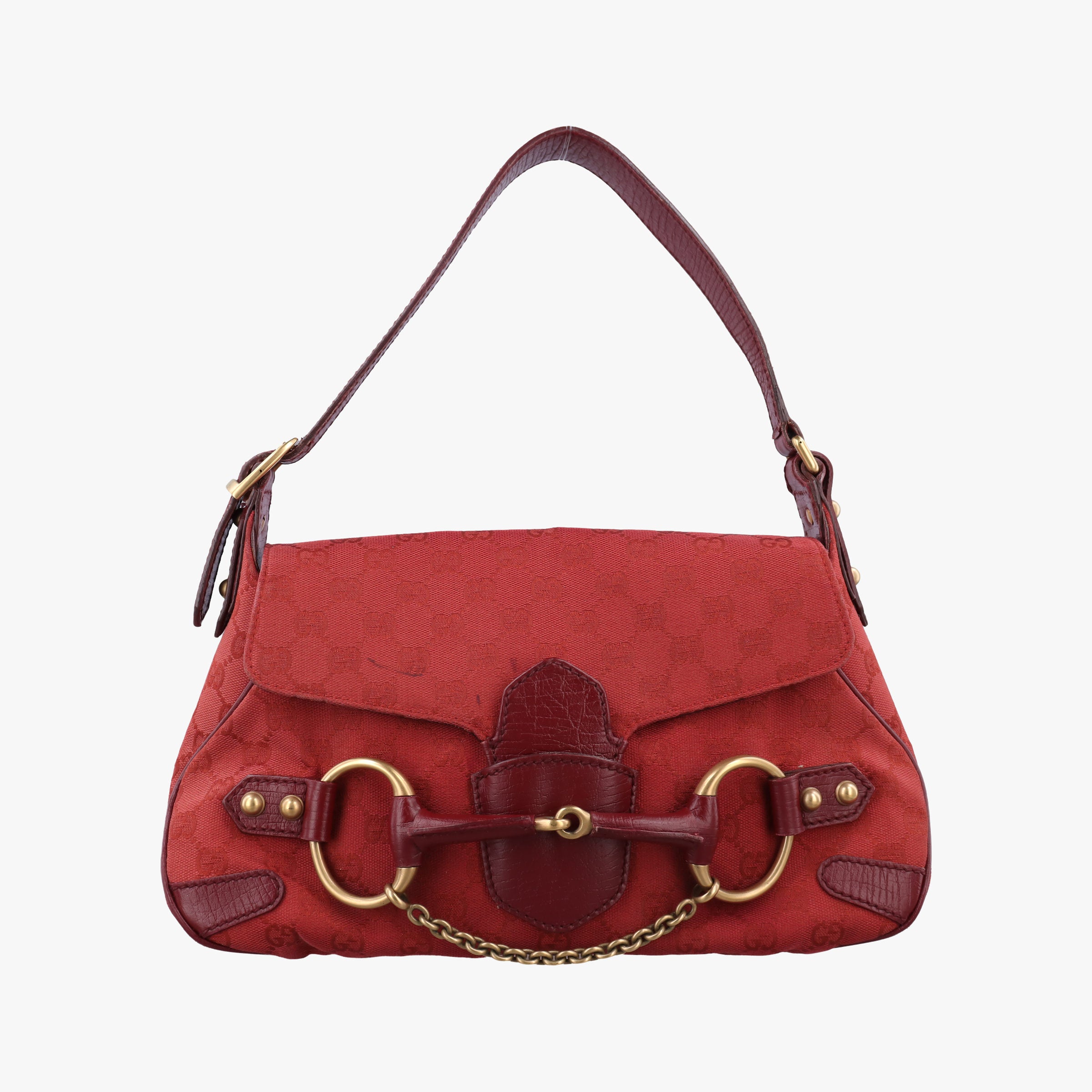 Horsebit Red canvas×Leather 114915 ホースビット レッド キャンバス×レザー 114915 