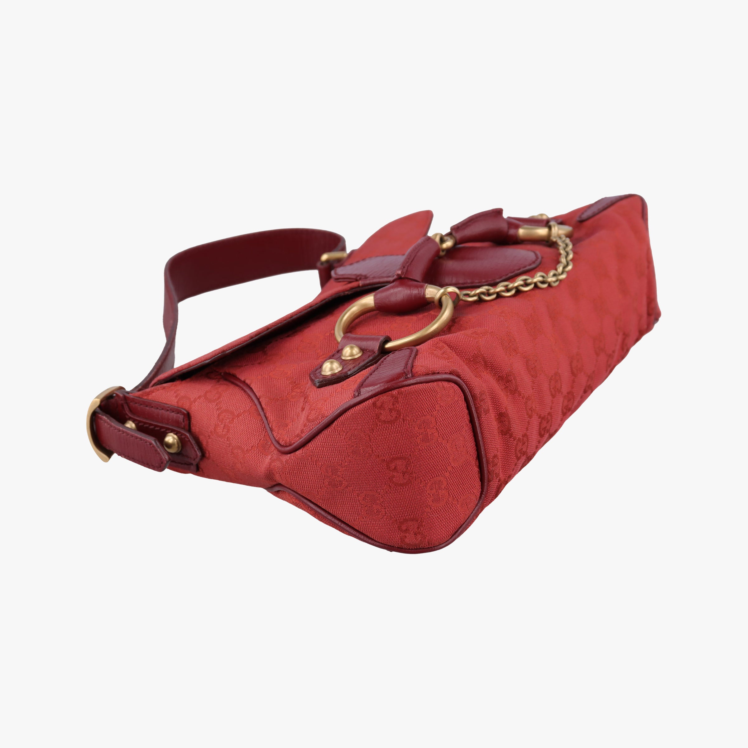 Horsebit Red canvas×Leather 114915 ホースビット レッド キャンバス×レザー 114915 