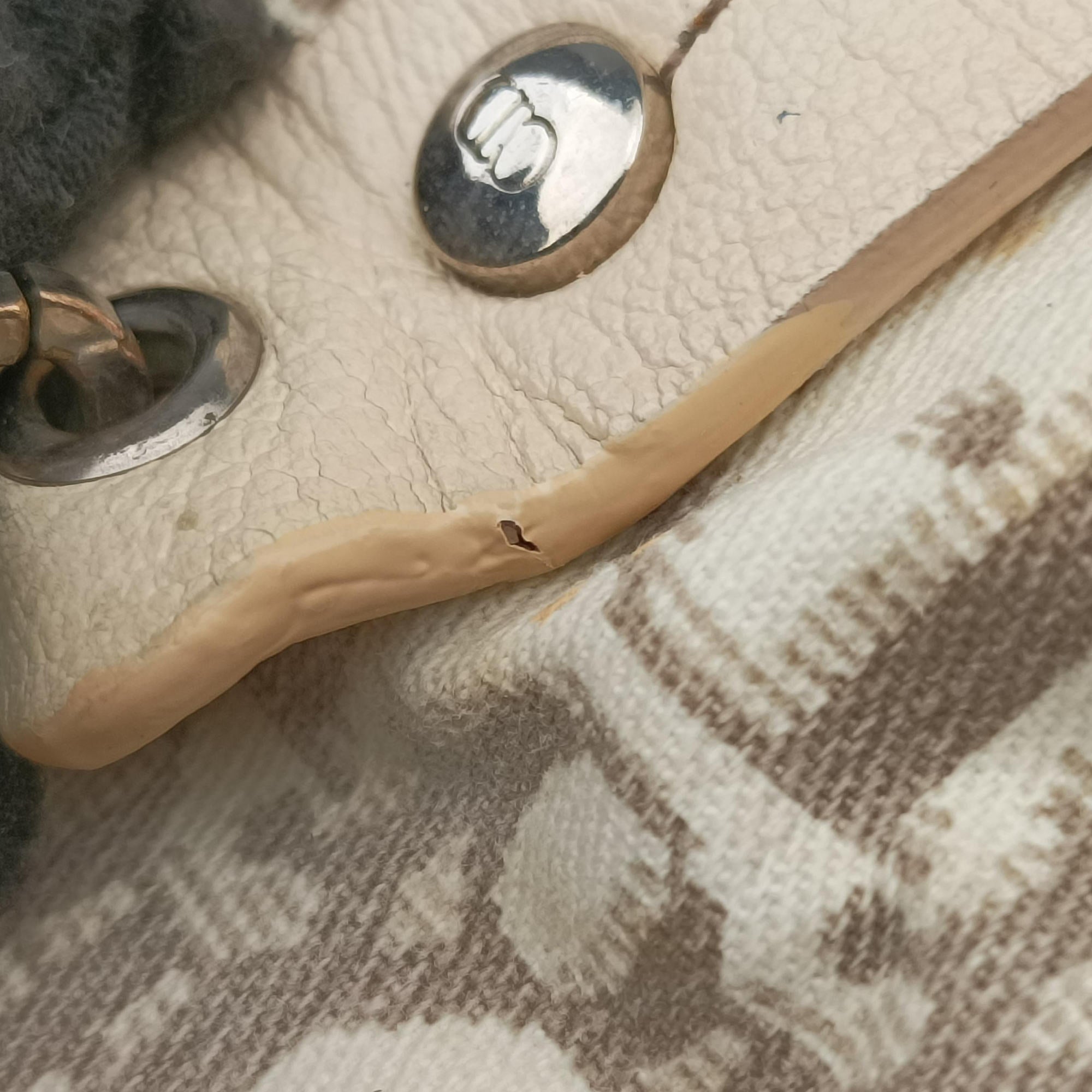 Trotter Flower Line White x Beige x Multicolor Canvas × Leather 05-BO-0035トロッター フラワーライン ホワイト×ベージュ×マルチカラー キャンバス×レザー 05-BO-0035