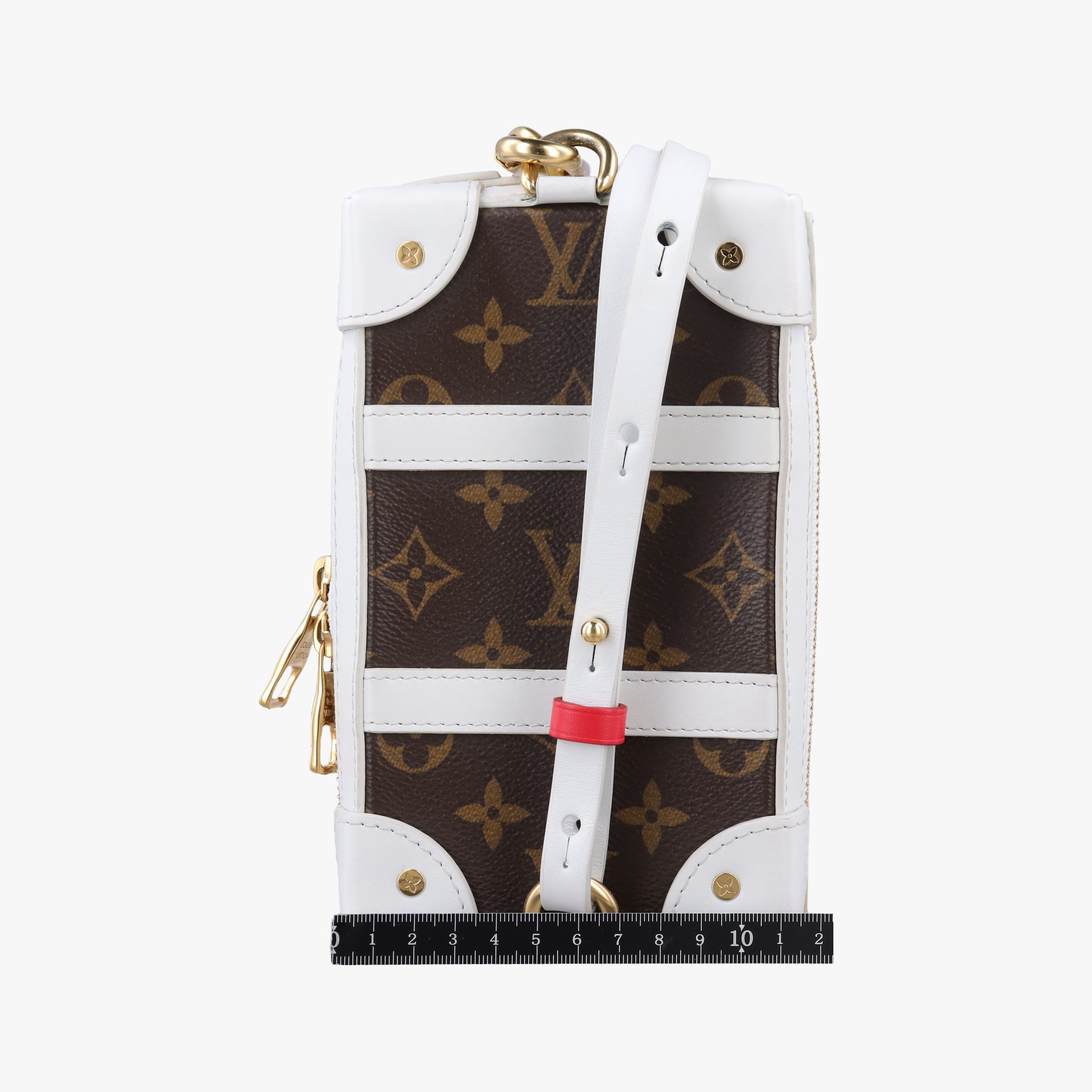 LVxNBA Soft Trunk Phone Box brown×white Monogram Canvas×calf leather M80102 TJ4250LVxNBA ソフトトランク フォーンボックス モノグラム/ブラウン×ホワイト モノグラムキャンバス×カーフレザー M80102 TJ4250