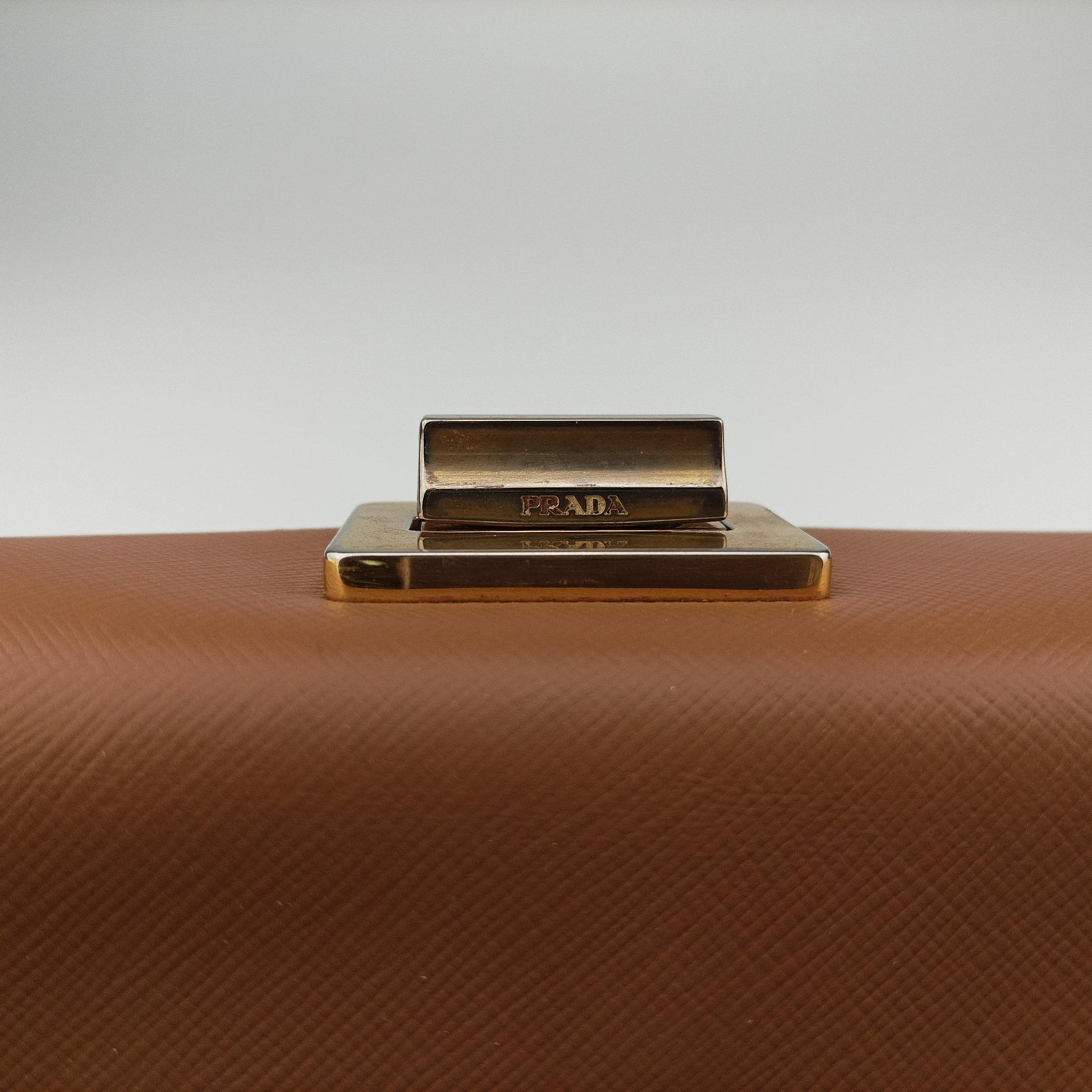 Bicolor Box Brown×White Saffiano Leather 117バイカラーボックス ブラウン×ホワイト サフィアーノレザー 117