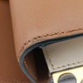 Bicolor Box Brown×White Saffiano Leather 117バイカラーボックス ブラウン×ホワイト サフィアーノレザー 117