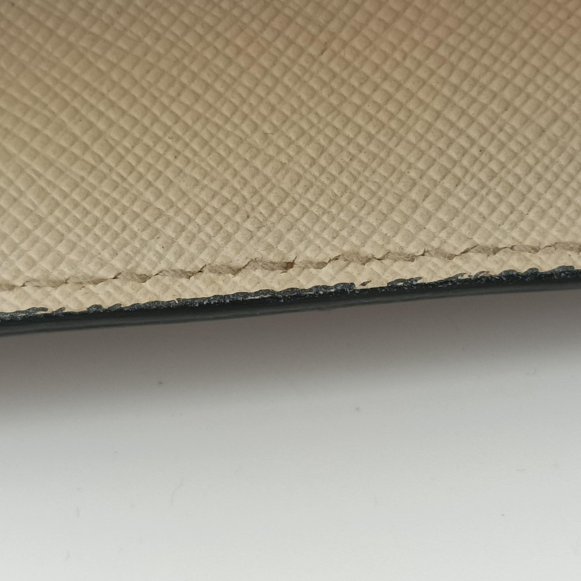 Bicolor Box Brown×White Saffiano Leather 117バイカラーボックス ブラウン×ホワイト サフィアーノレザー 117