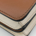 Bicolor Box Brown×White Saffiano Leather 117バイカラーボックス ブラウン×ホワイト サフィアーノレザー 117